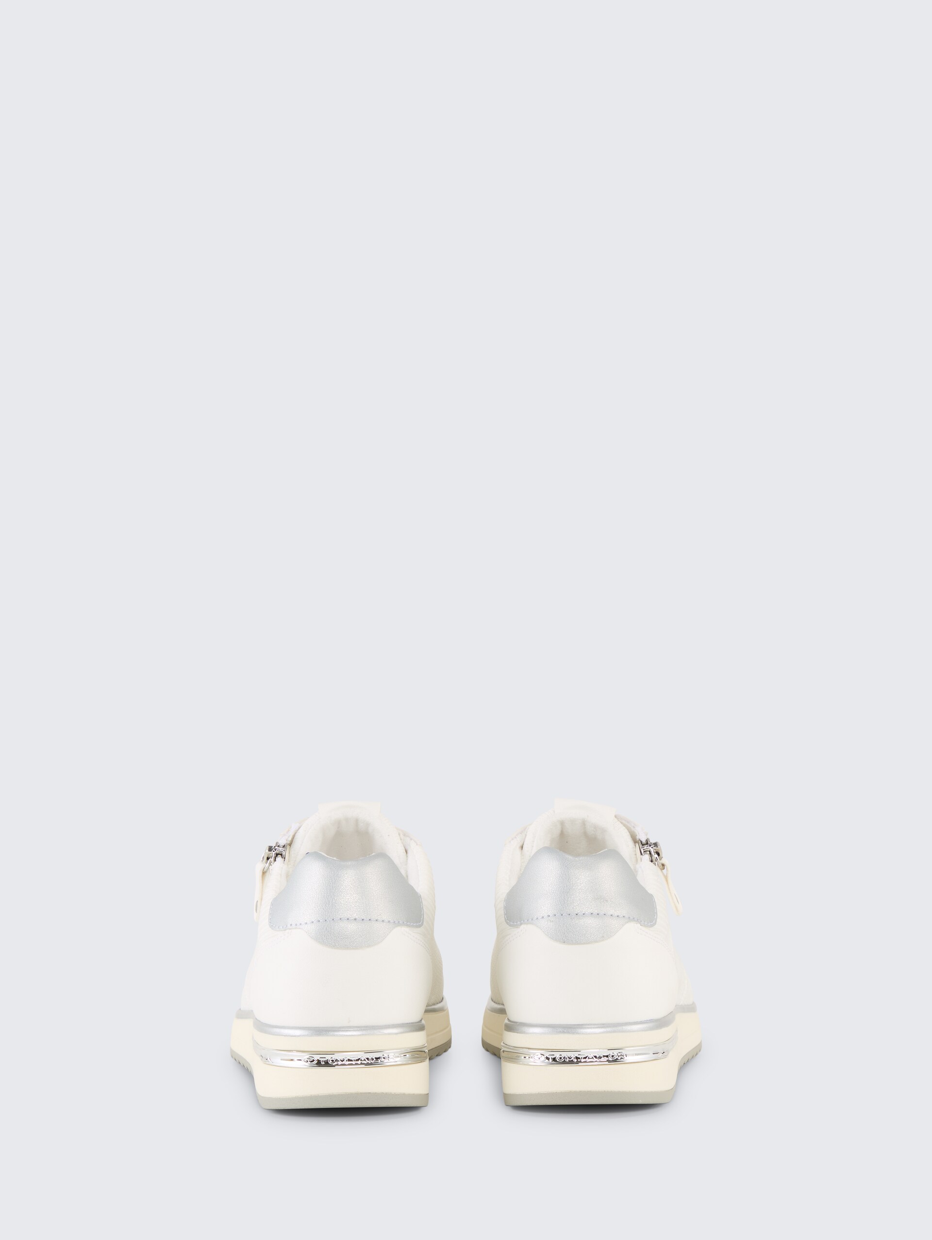 Sneaker met mesh inzetstuk - white - Achteraanzicht product