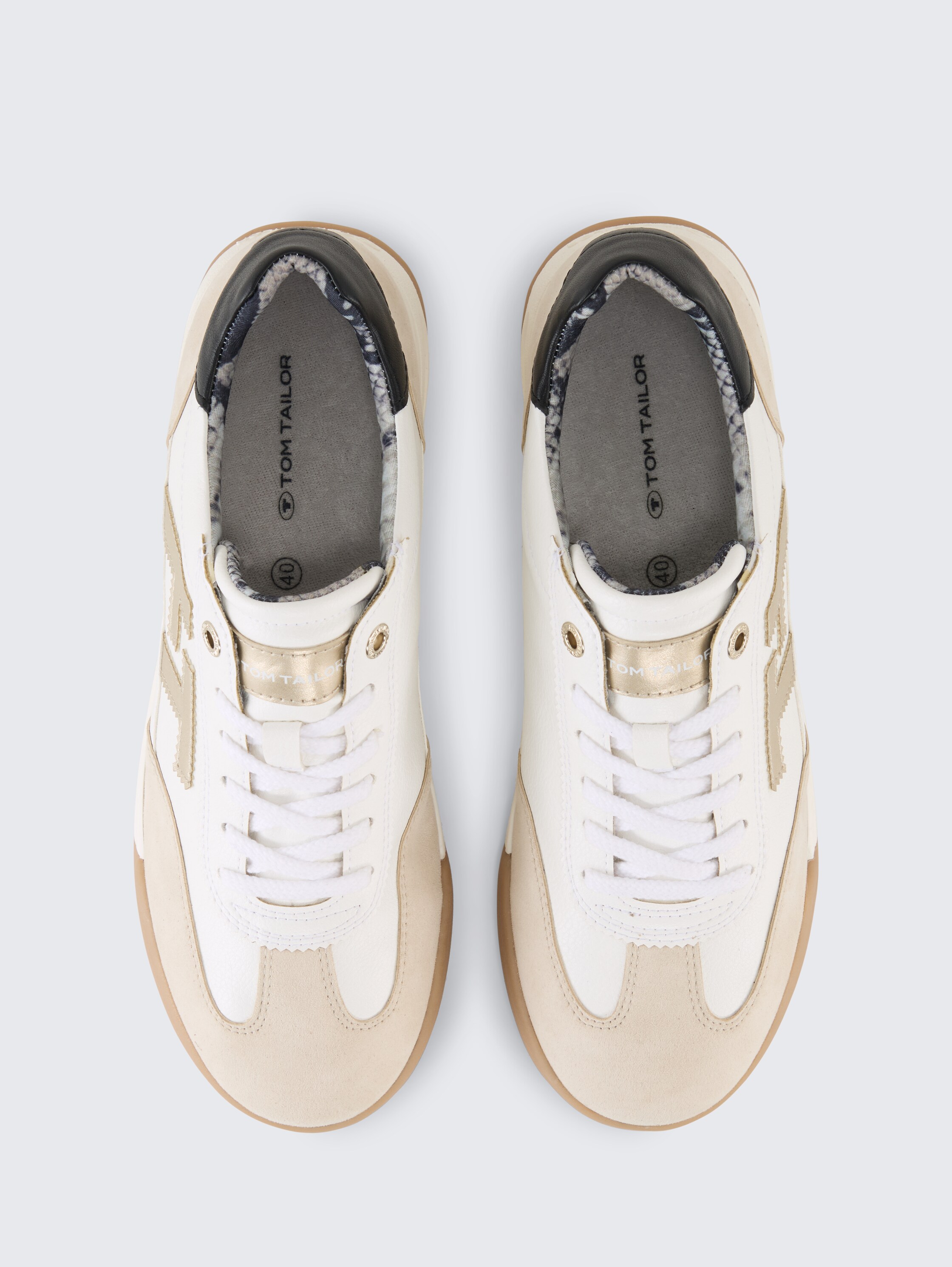 Trainers with colour blocking - creammulti - 