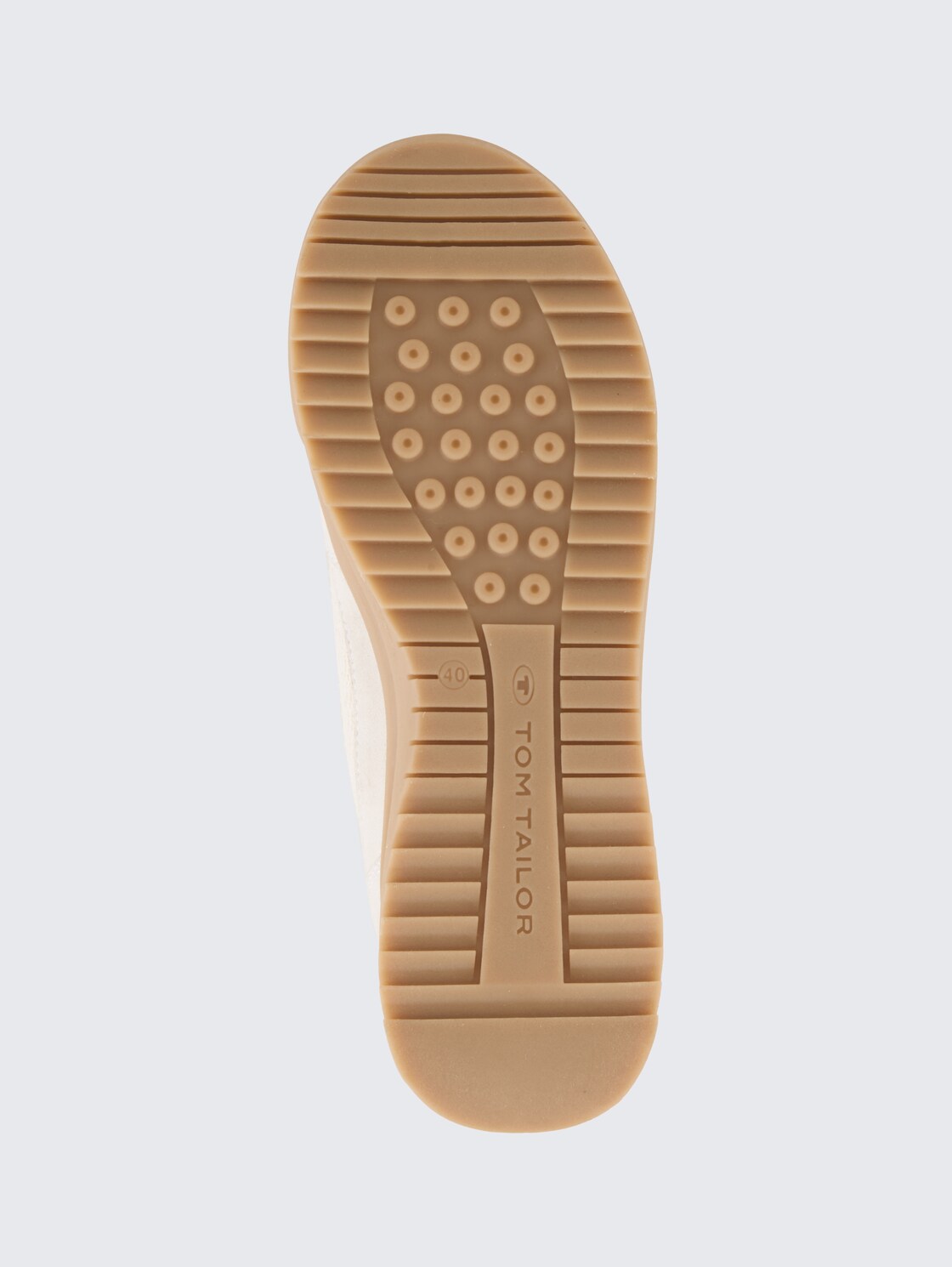 Sneaker mit Flecht-Details - beige multi - Produkt-Ansicht Sohle