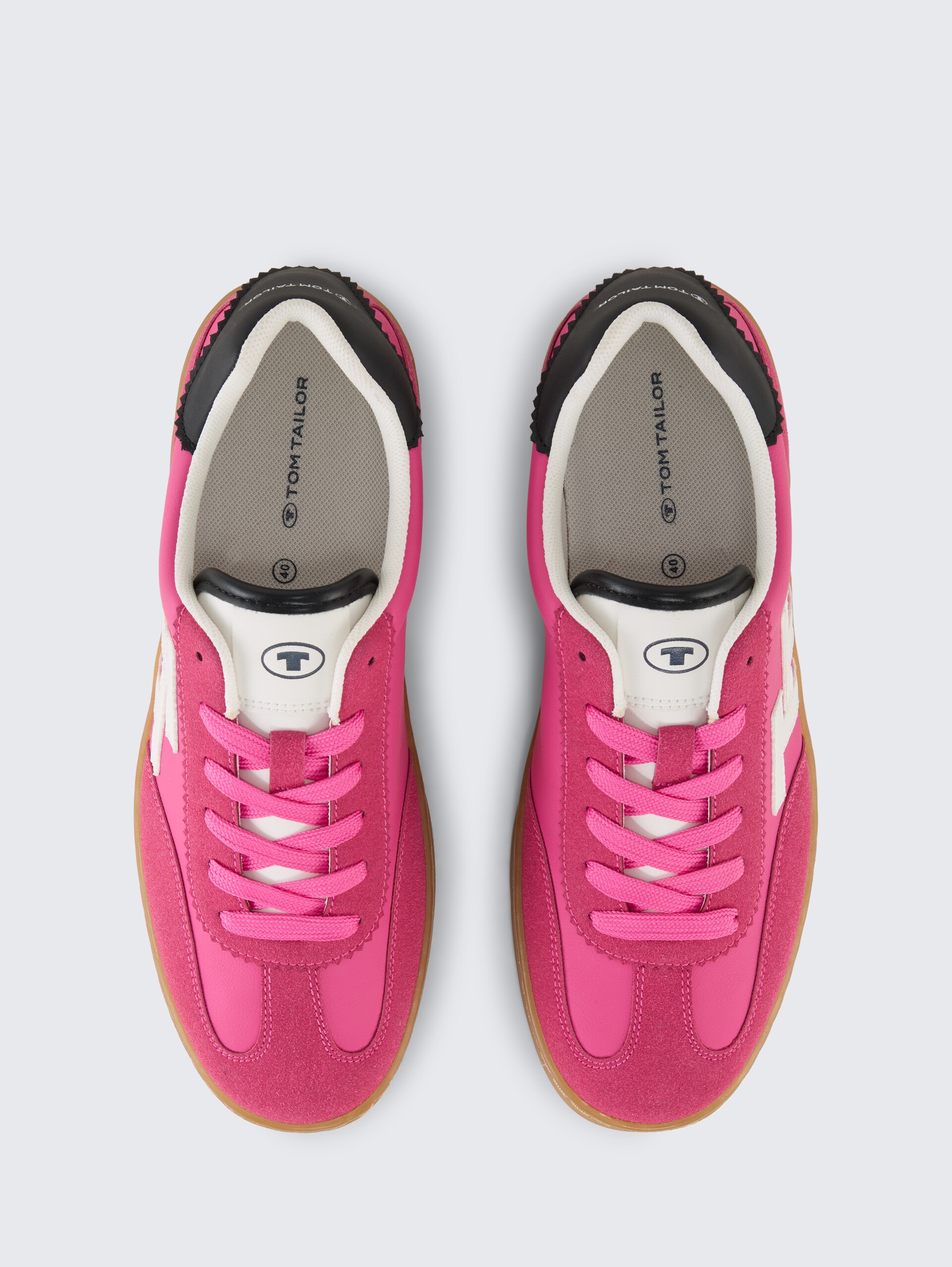 Sneakers met colourblocking - pink - Bovenaanzicht product 