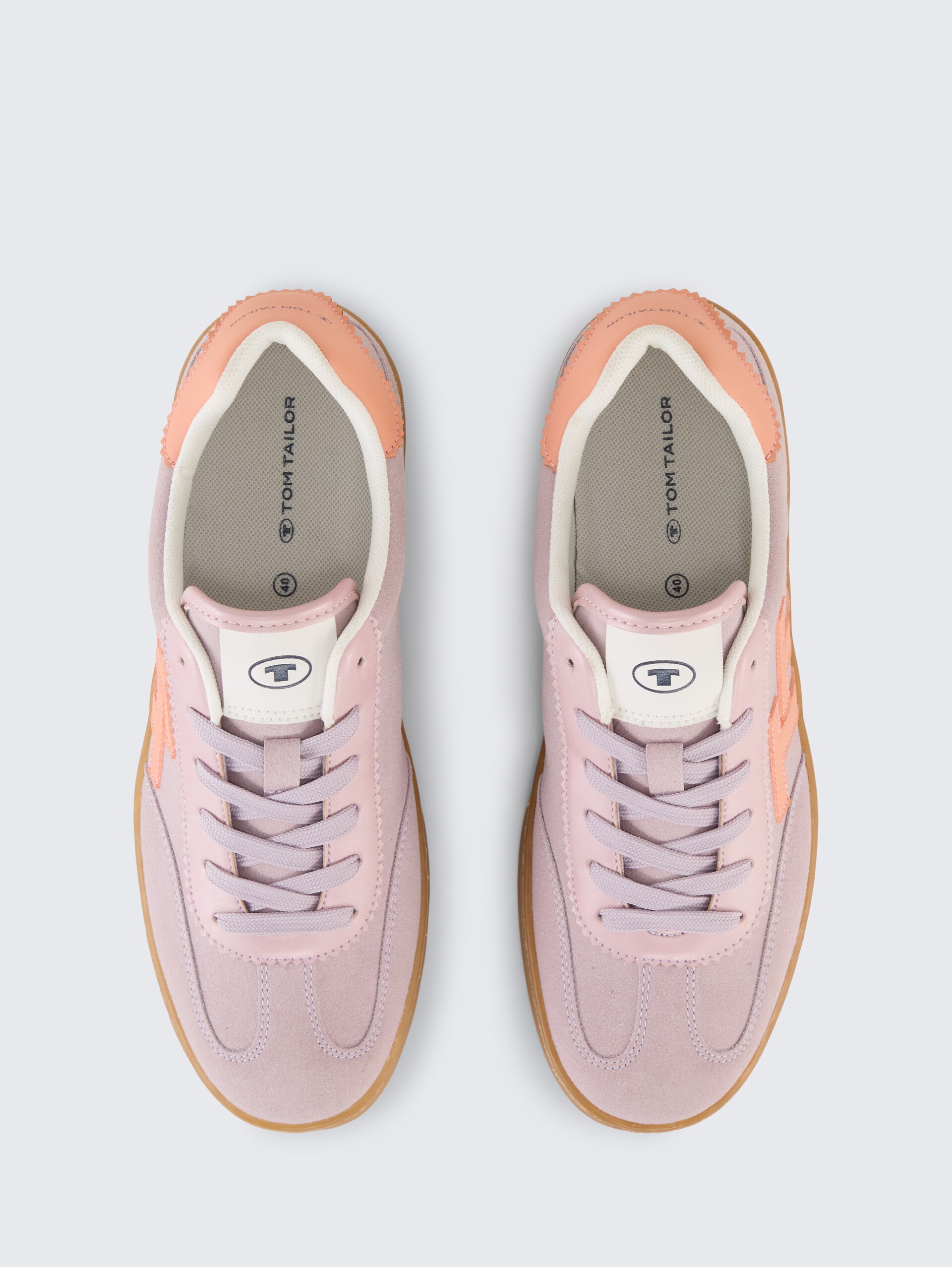 Sneakers met colourblocking - rose - Bovenaanzicht product 