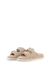 Ausgewählt, Flache Sandalen mit Flechtmuster von Tom Tailor, beige