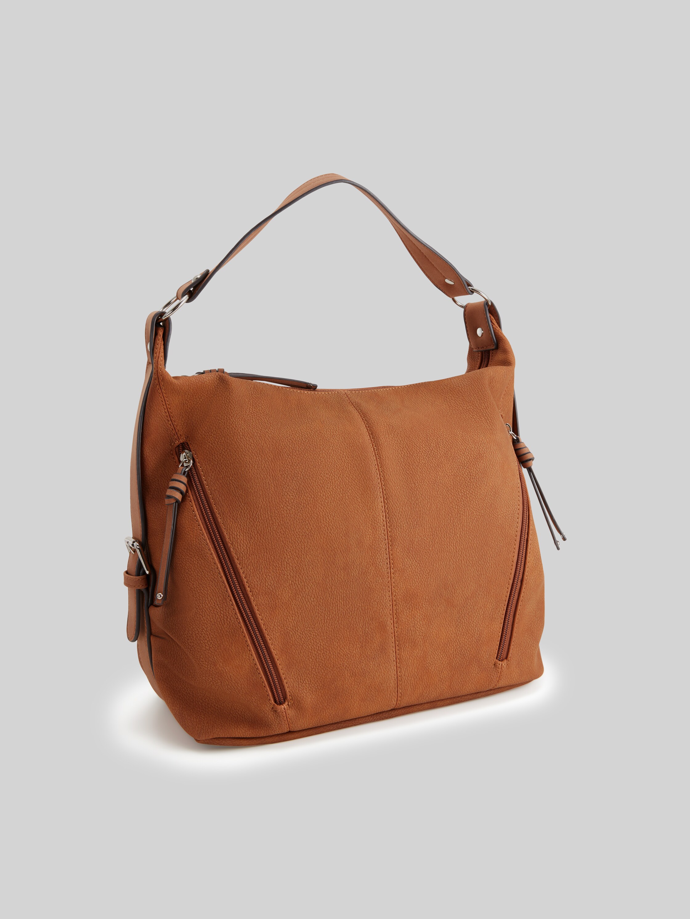 TTCAIA faux leather pouch bag in brown by Tom Tailor