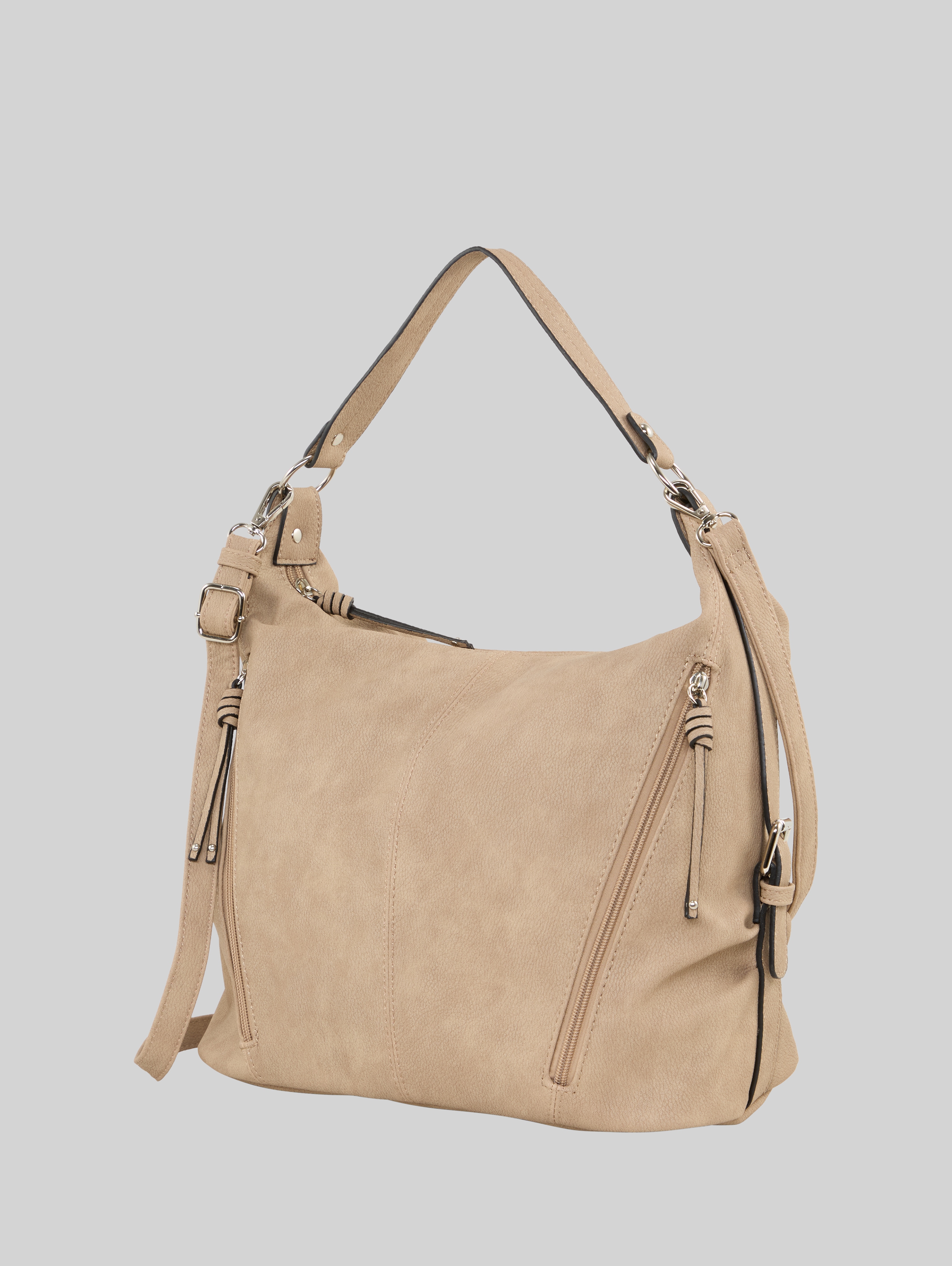 tco様 TTCAIA shoulder bag with zip details in grey by Tom Tailor