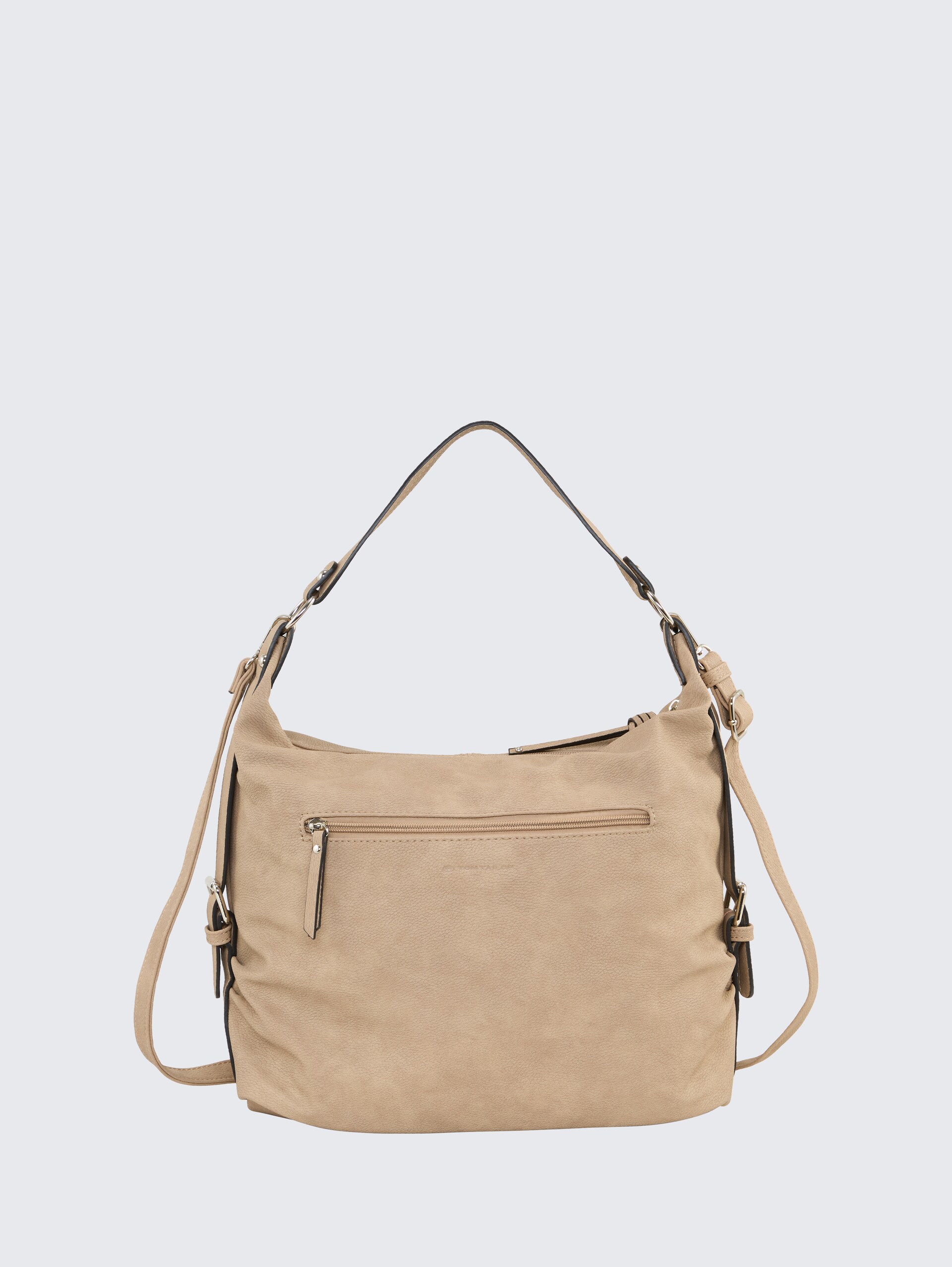 TTCAIA Schultertasche mit Reißverschluss-Details - taupe / taupe - Produkt-Rückansicht