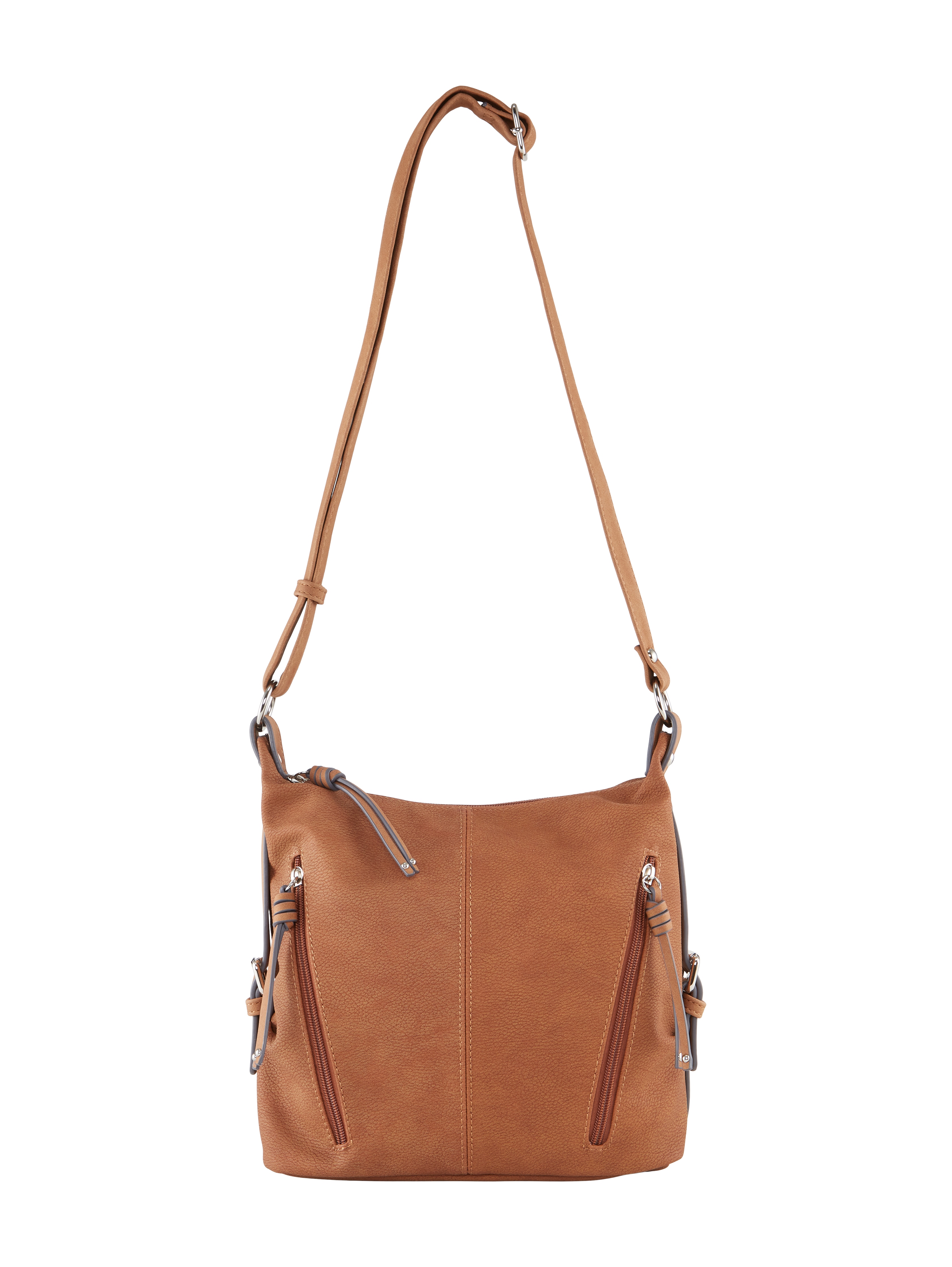 TTCAIA M shoulder bag with zip details in black by Tom Tailor