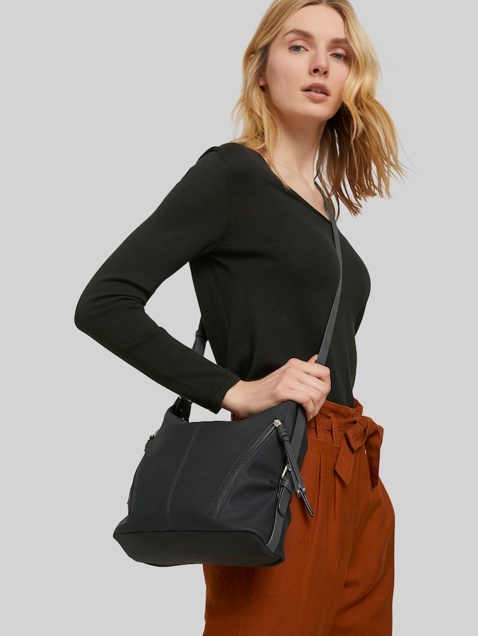 TTCAIA M Umhängetasche mit Reißverschluss-Details von Women, schwarz / black