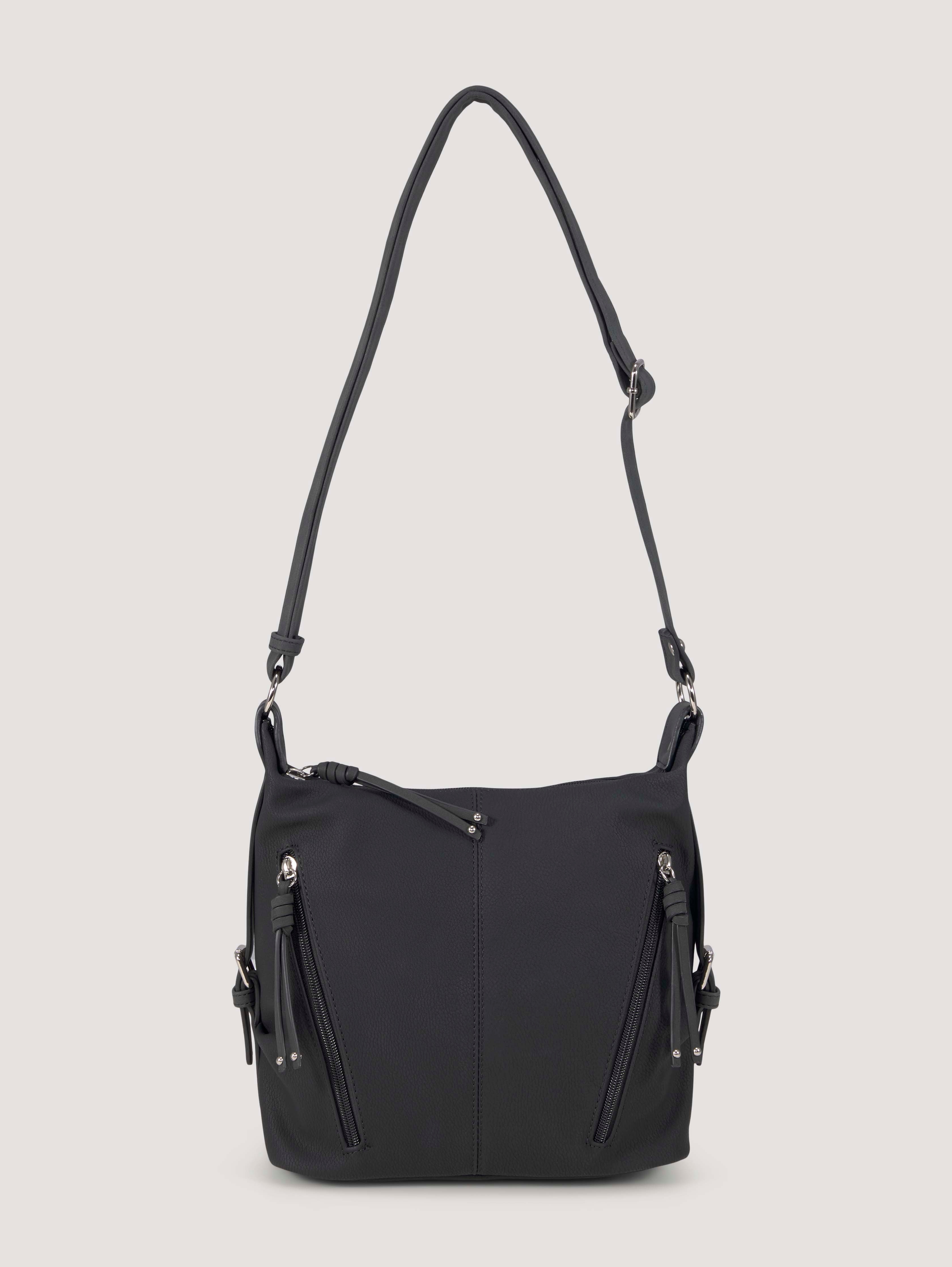 TTCAIA M Umhängetasche mit Reißverschluss-Details von Women, schwarz / black