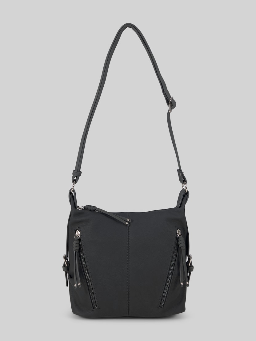 TTCAIA M Umhängetasche mit Reißverschluss-Details von Women, schwarz / black