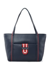 Geselecteerd, Novara shopper door Tom Tailor, blauw