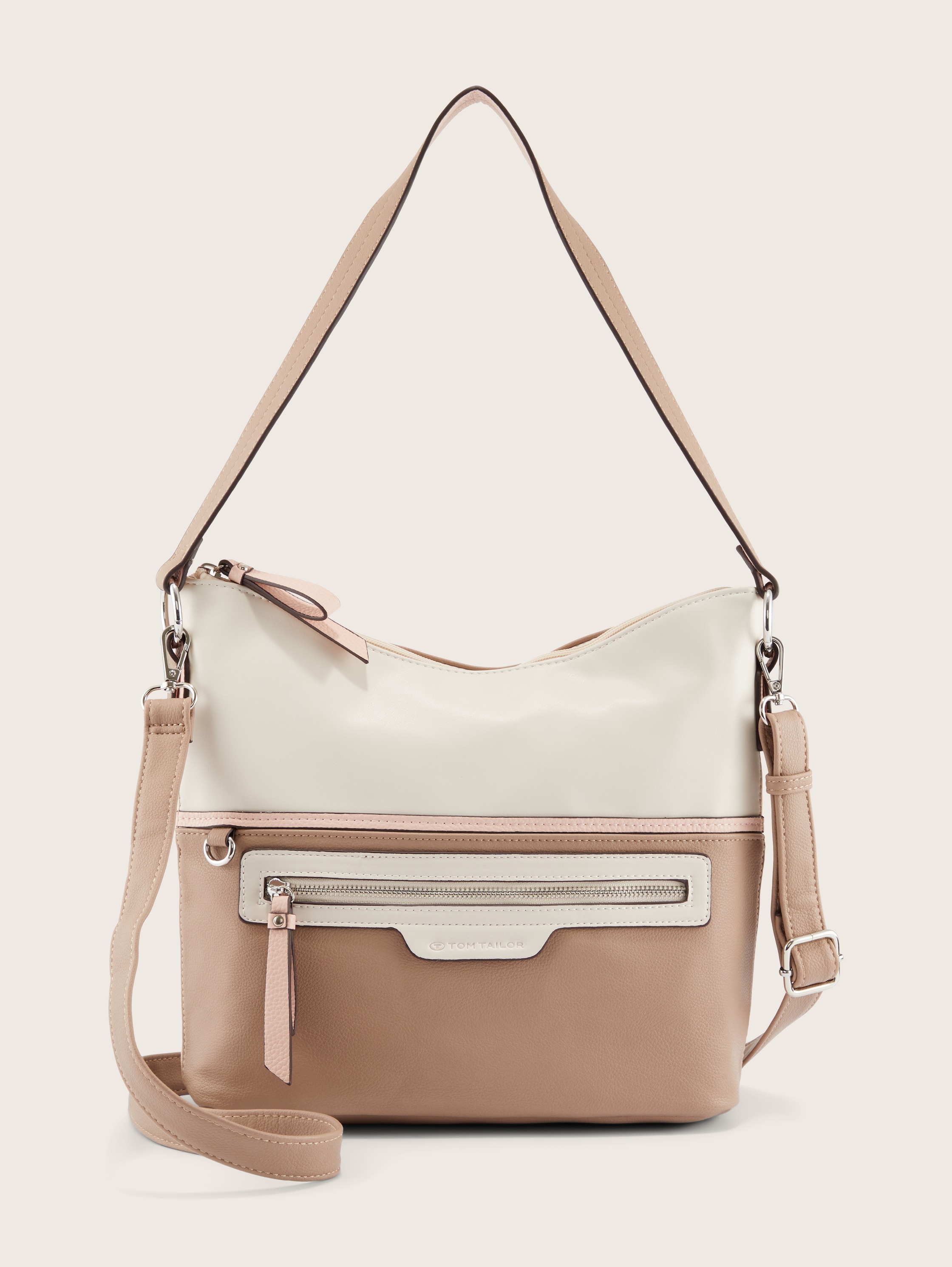 Jule Umhängetasche im zweifarbigem Design - mixed rose - Vorder-Produkt-Ansicht