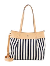 Ausgewählt, Nia Querformat-Shopper von Tom Tailor, blau