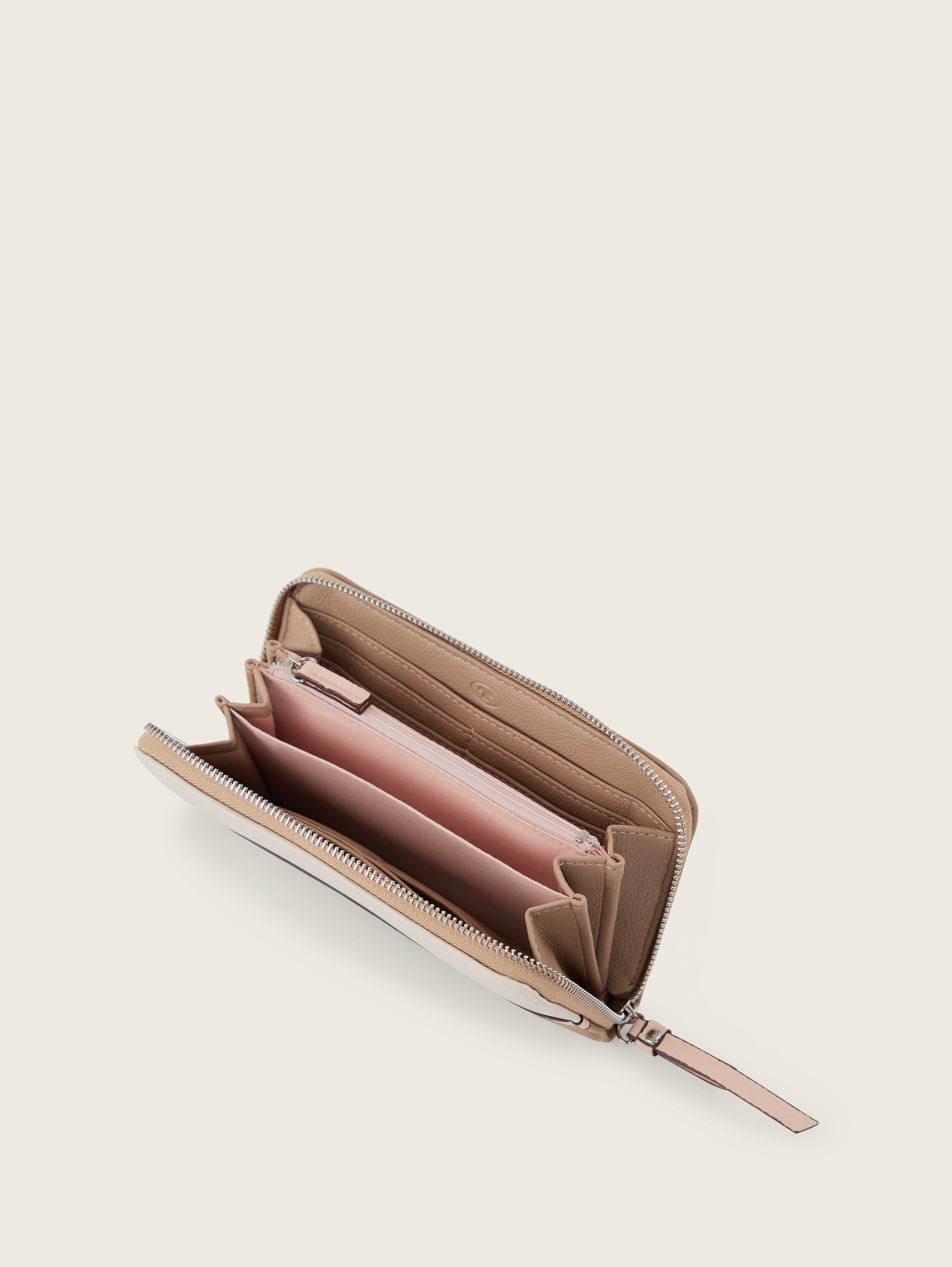 TTJULE wallet with colour blocking - mixed rose - side product view 