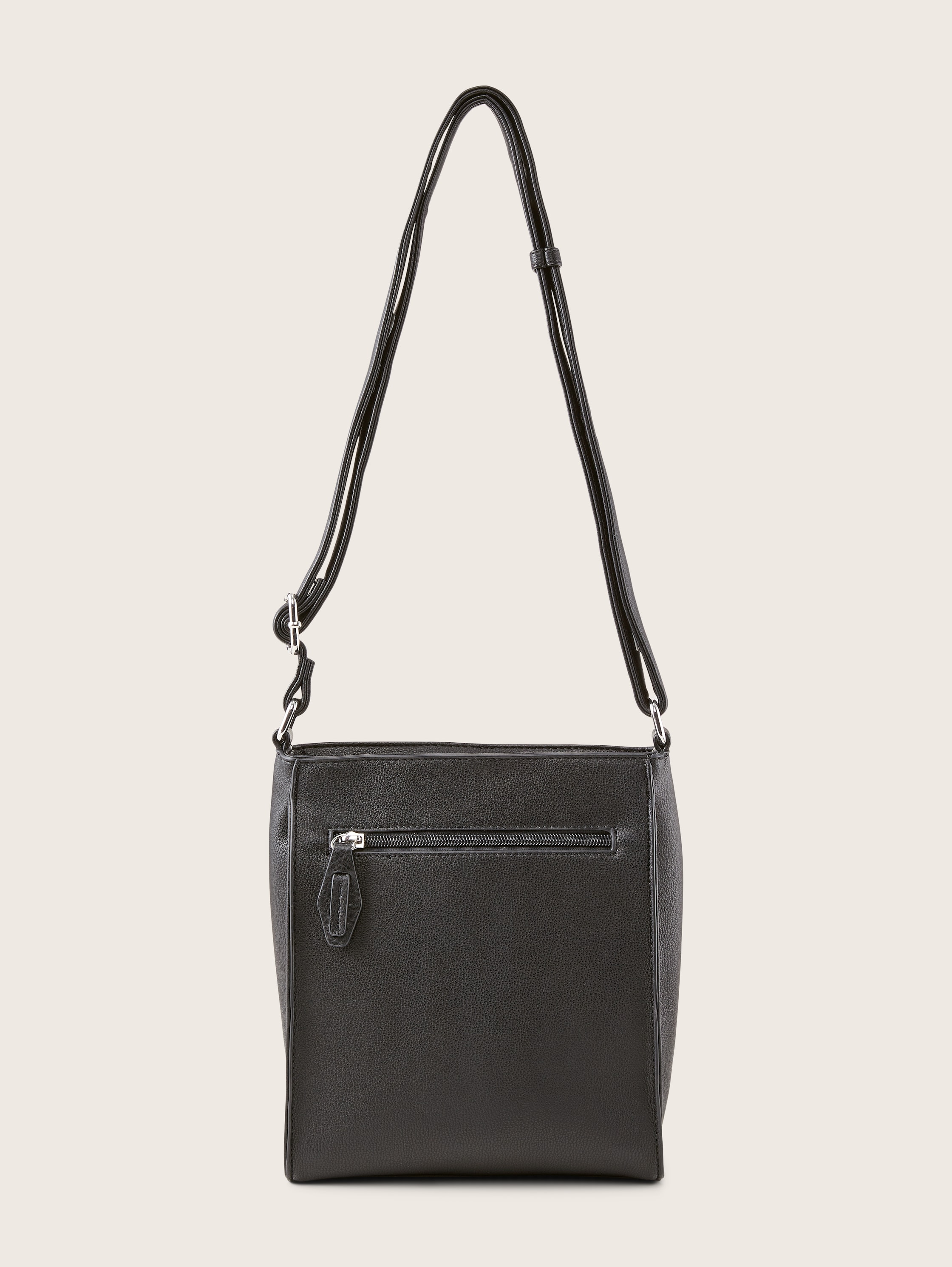 Umhängetasche AMELY mit verstellbarem Schulterriemen - mixed black - Produkt-Rückansicht