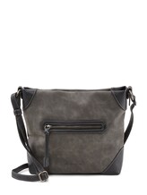 Ausgewählt, Caren Umhängetasche aus Lederimitat von Tom Tailor, grau