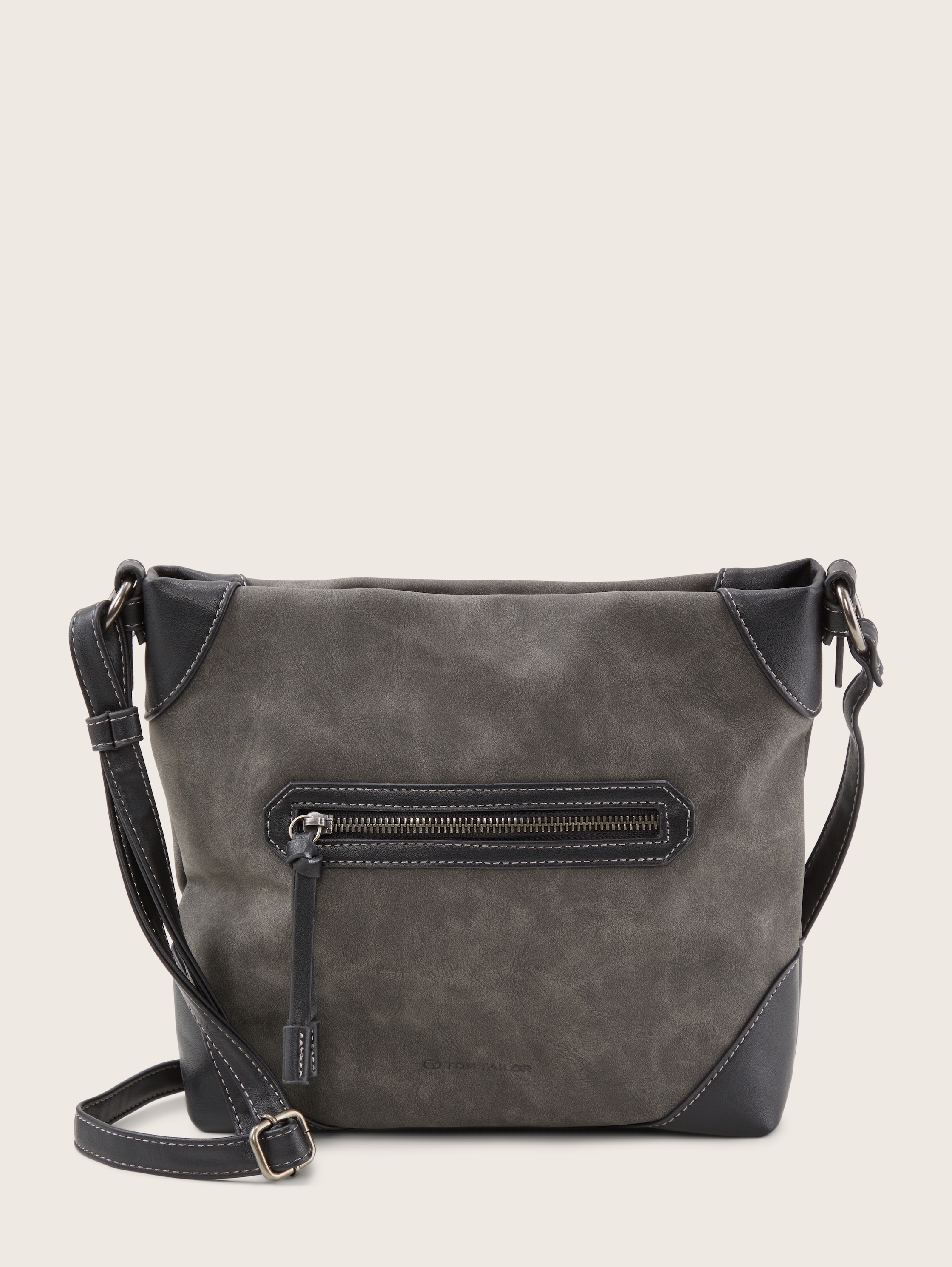 Caren Umhängetasche aus Lederimitat - dark grey - Vorder-Produkt-Ansicht