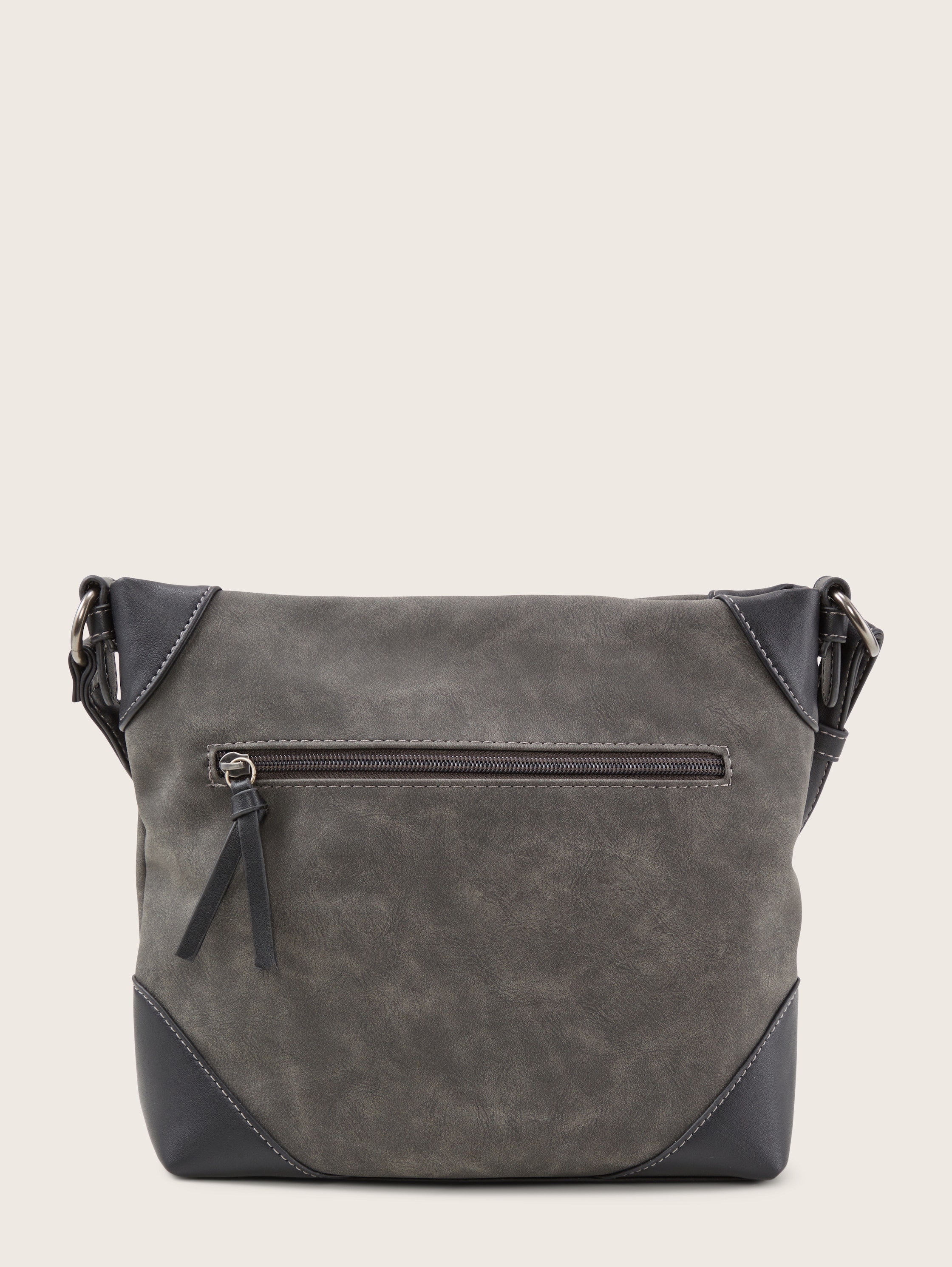 Caren Umhängetasche aus Lederimitat - dark grey - Produkt-Rückansicht