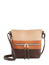 Ausgewählt, Mittlere Umhängetasche mit Schlangenprägung von Tom Tailor, braun