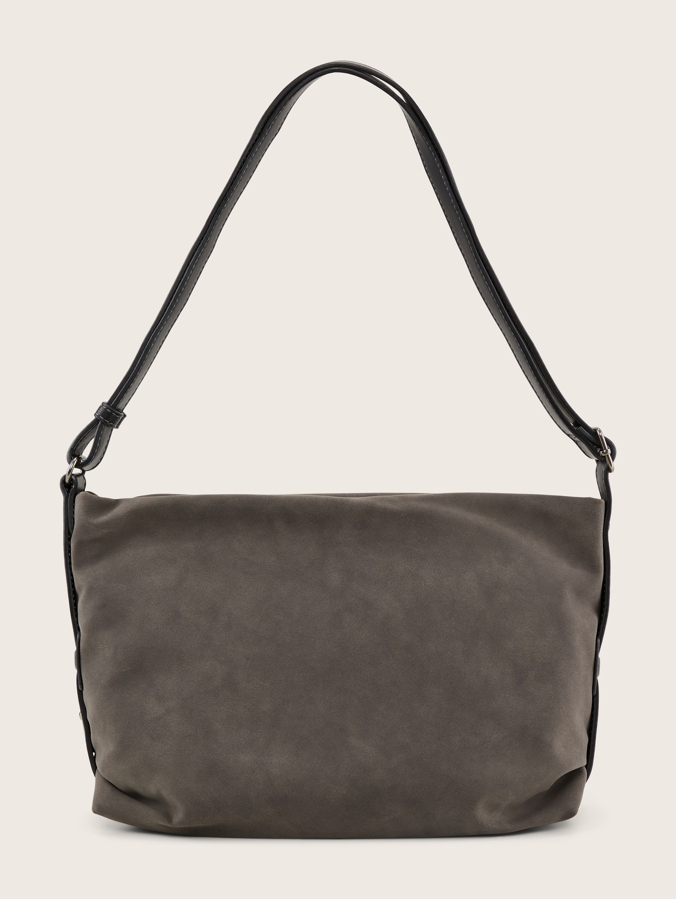 Gila Umhängetasche aus Nubukimitat - dark grey - Vorder-Produkt-Ansicht