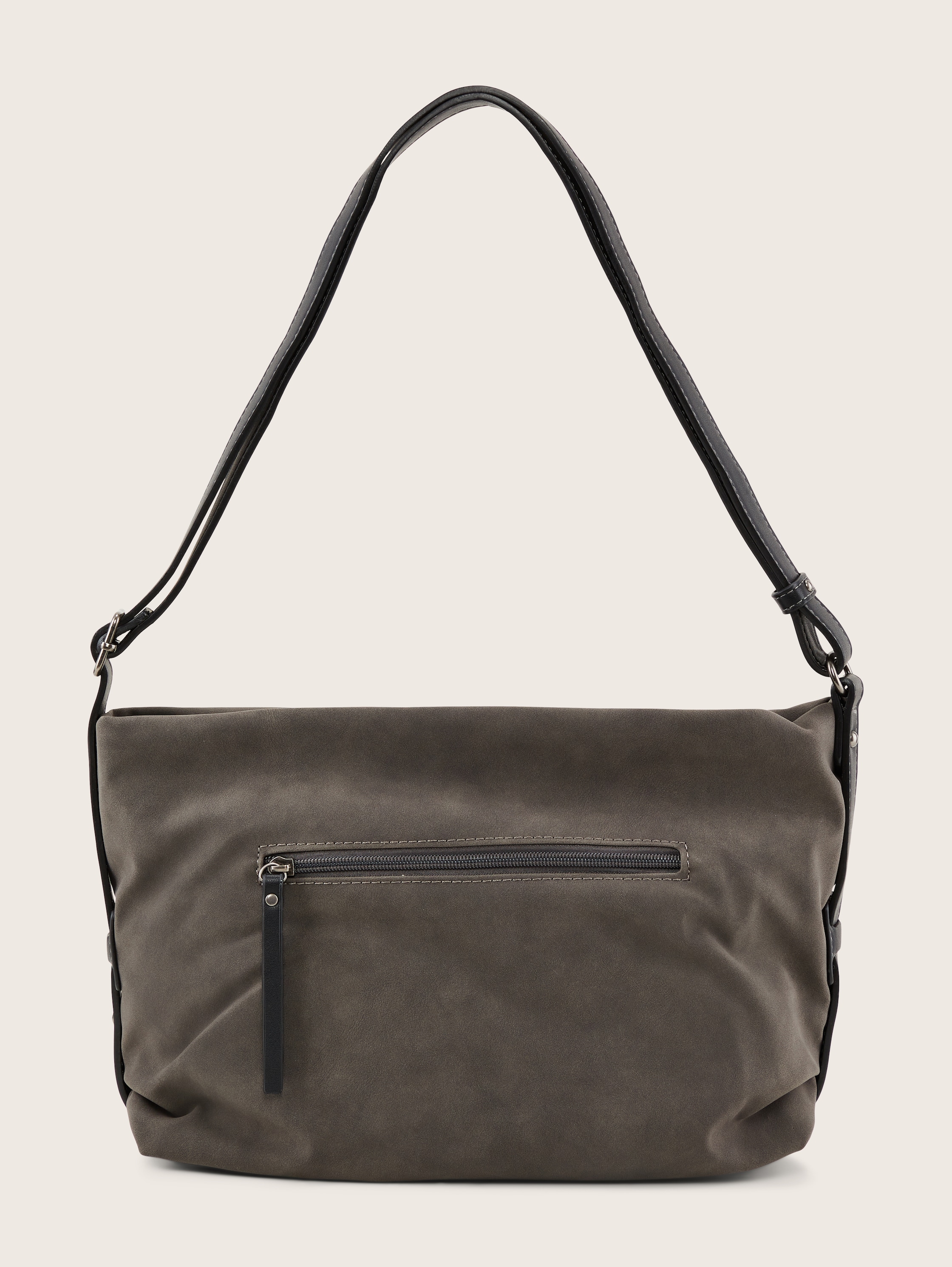 Gila Umhängetasche aus Nubukimitat - dark grey - Produkt-Rückansicht