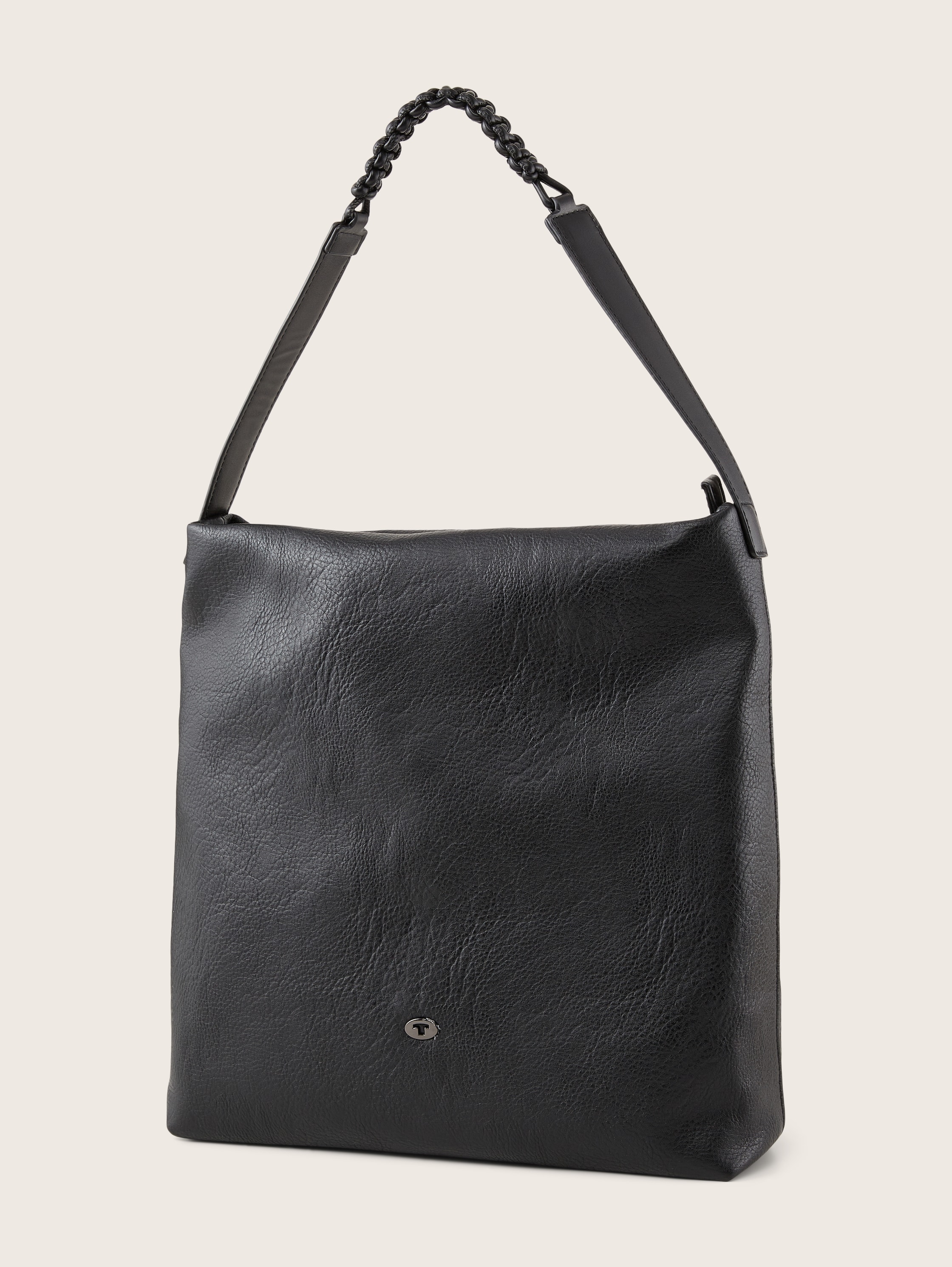 LANI shoulder bag with braided details on the handle - schwarz / black - side product view 