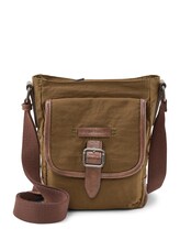 Geselecteerd, Schoudertas TOM in vintagelook door Tom Tailor, groen