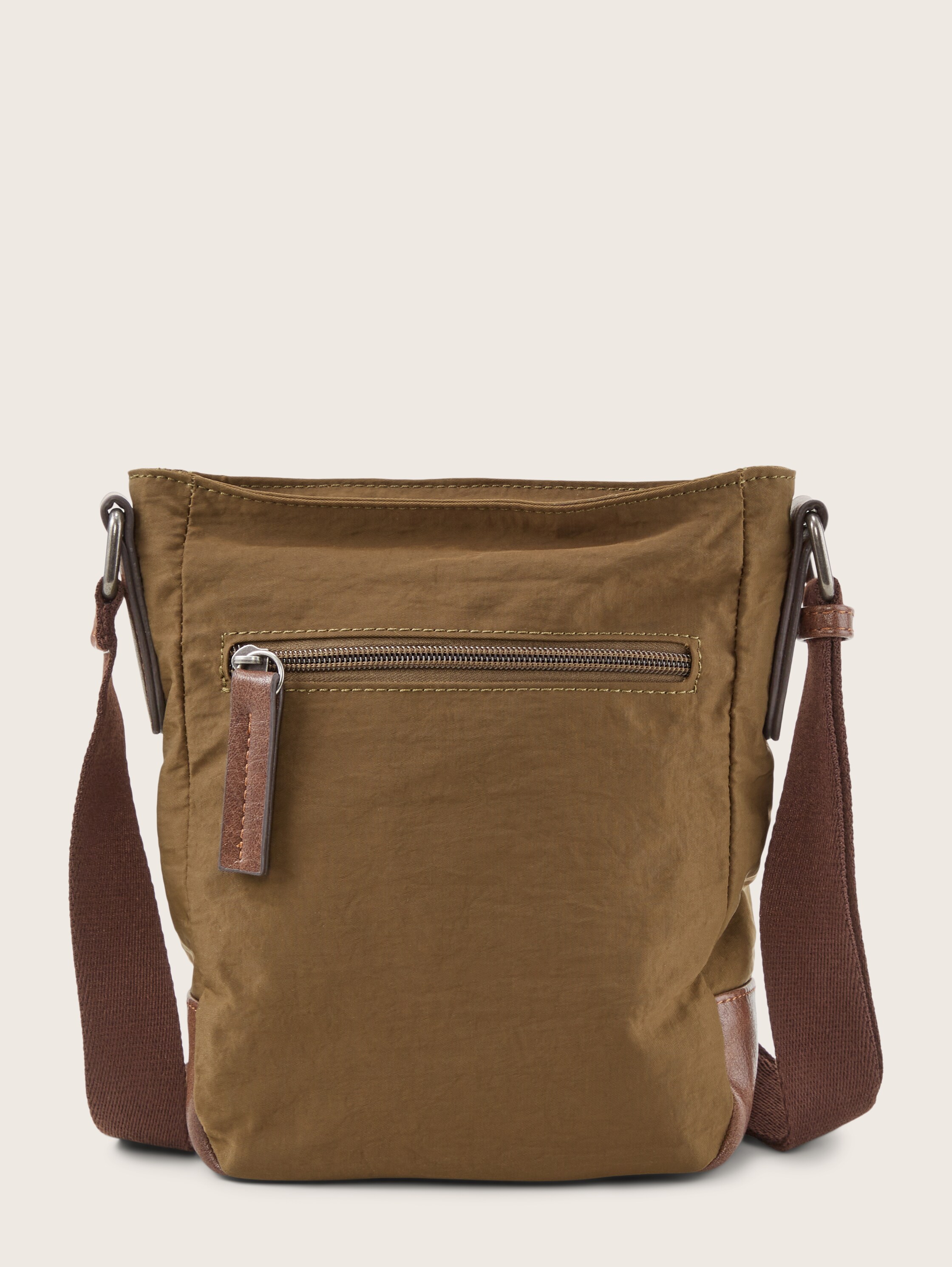 Schoudertas TOM in vintagelook - khaki / khaki - Achteraanzicht product