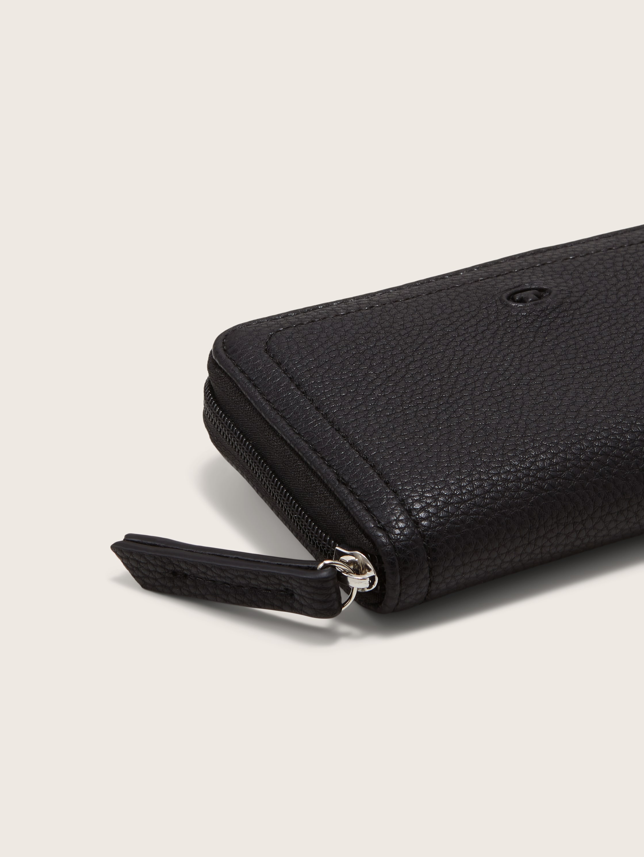 Portemonnee ELA - schwarz / black - zijaanzicht product 