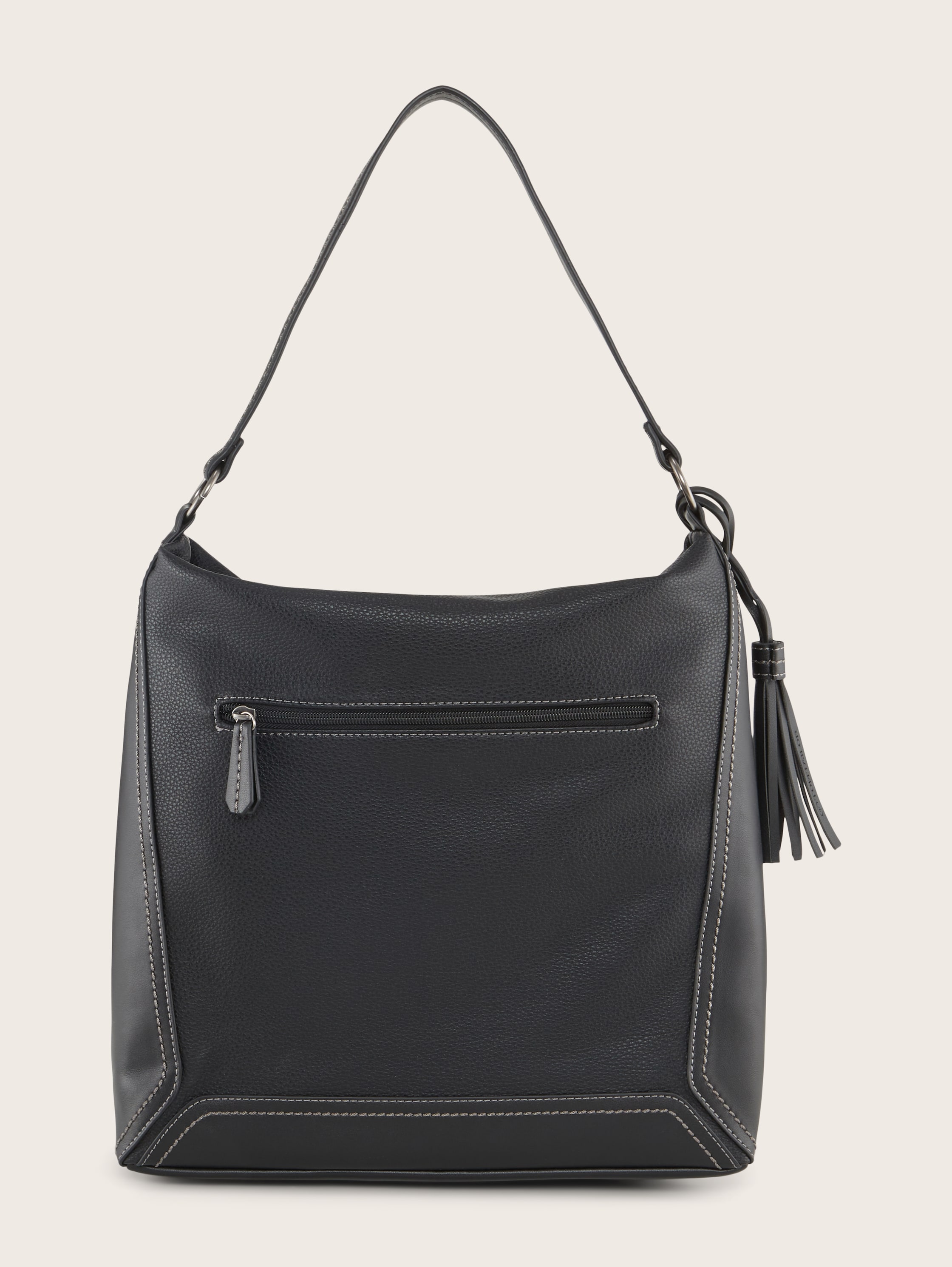 Isa Hobo Tasche - schwarz / black - Produkt-Rückansicht