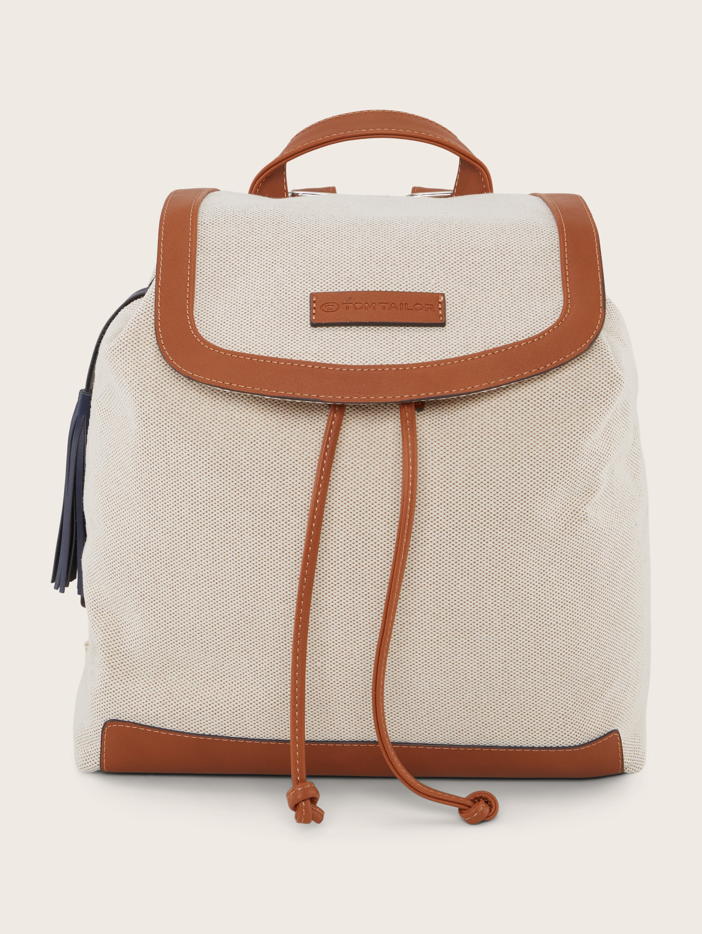 KIMI Rugzak met kunstlederen details - mixed beige - Product vooraanzicht