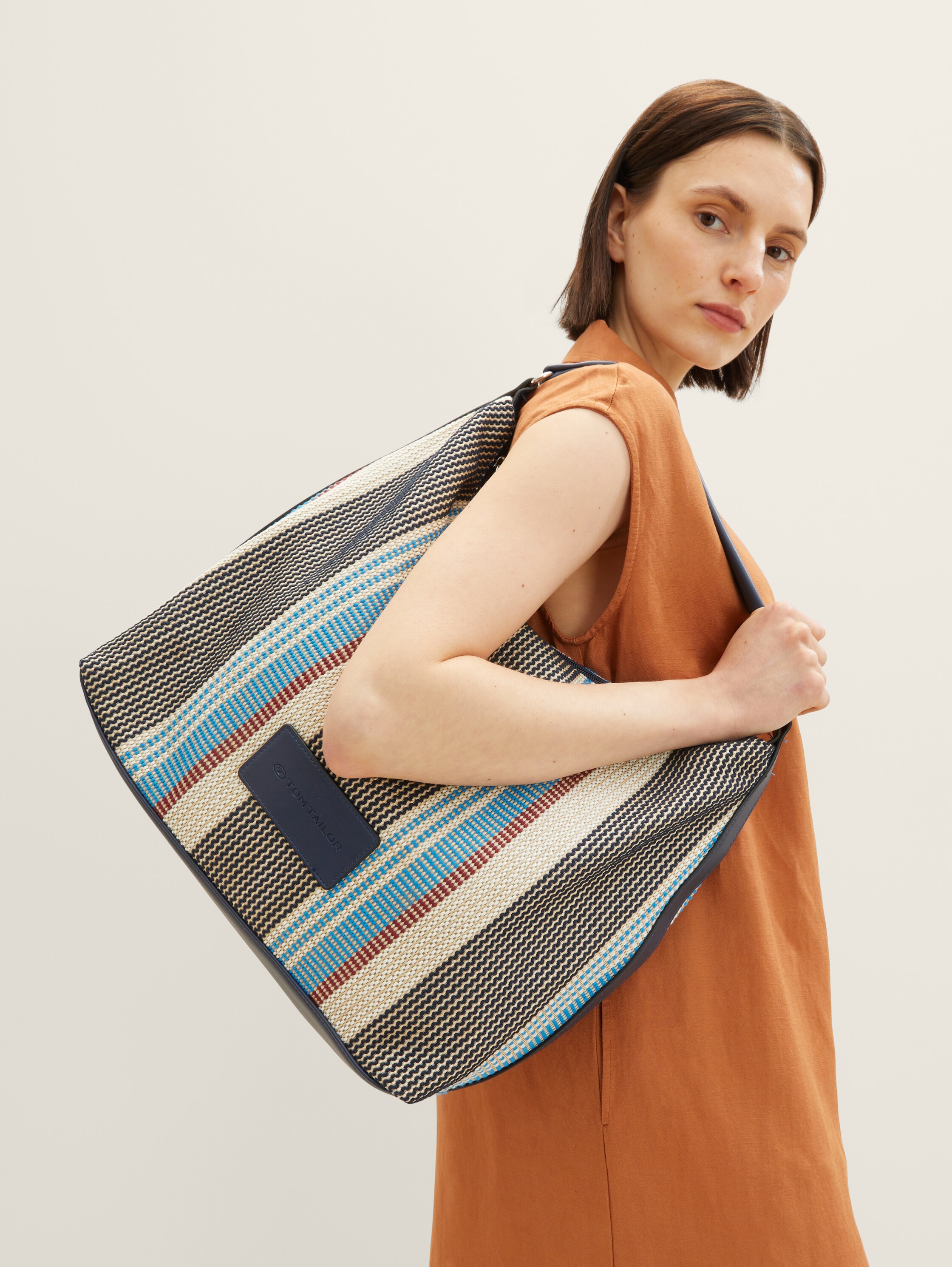 Linn Hobo Tasche mit Streifenmuster - 1