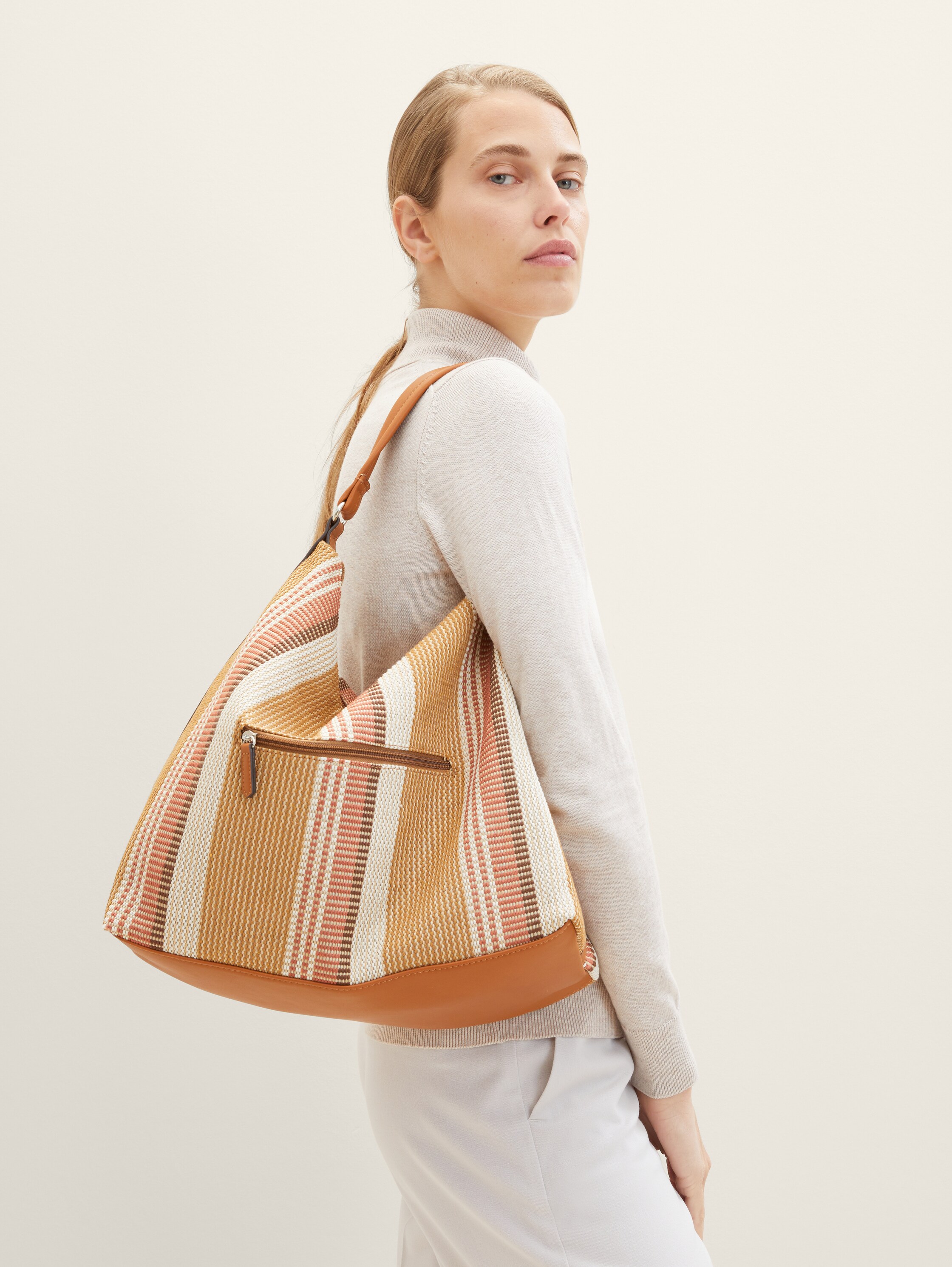 Linn Hobo Tasche mit Streifenmuster - 1