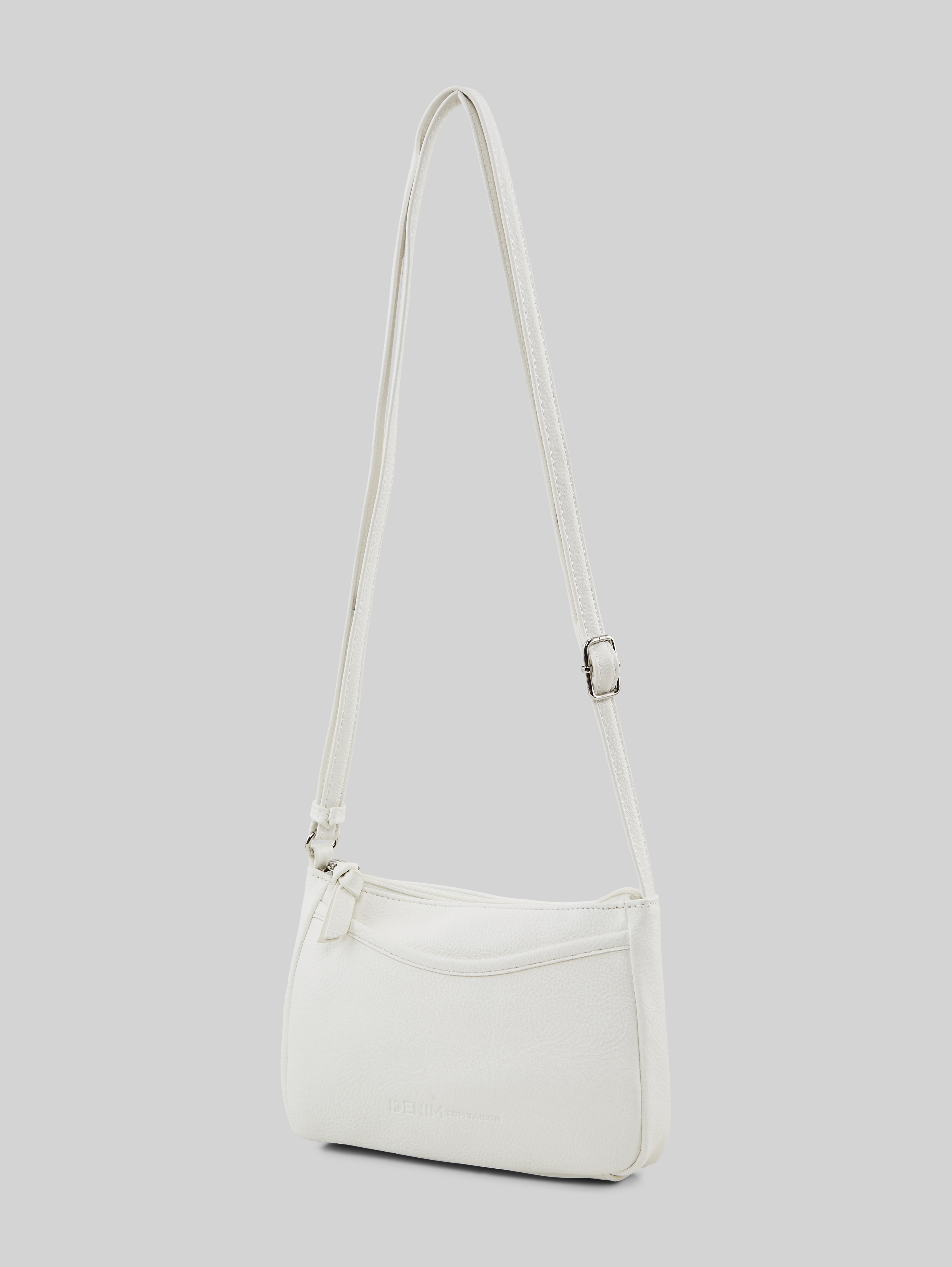TTCILIA S faux leather crossbody bag in white by Tom Tailor