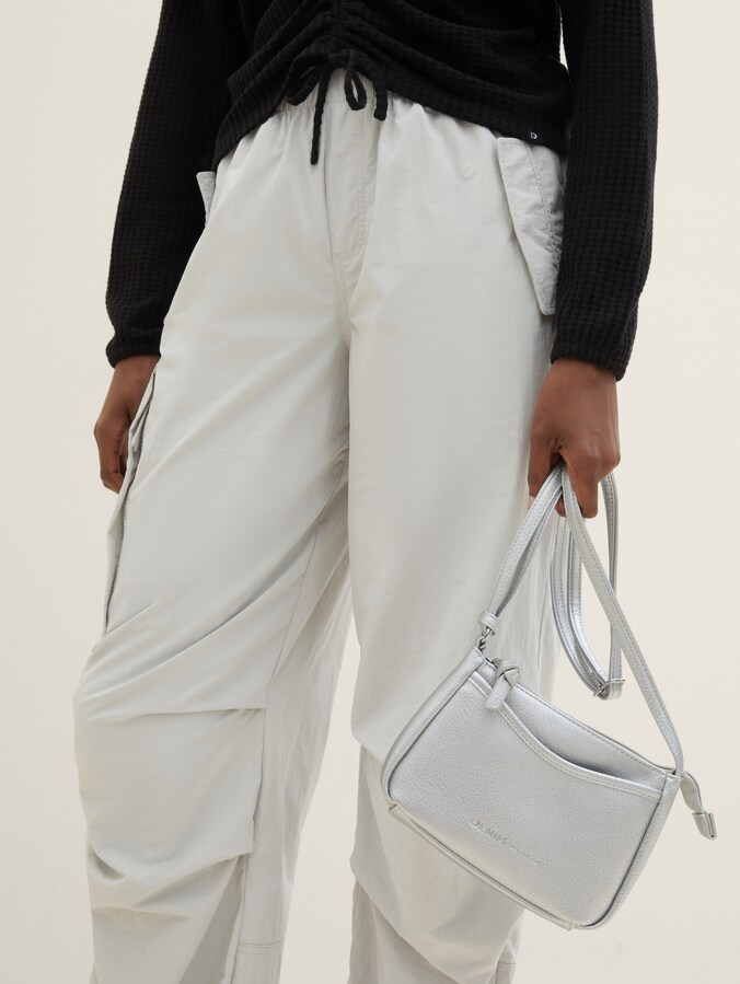 TTCILIA S schoudertas van kunstleer door Denim Female, silber / silver