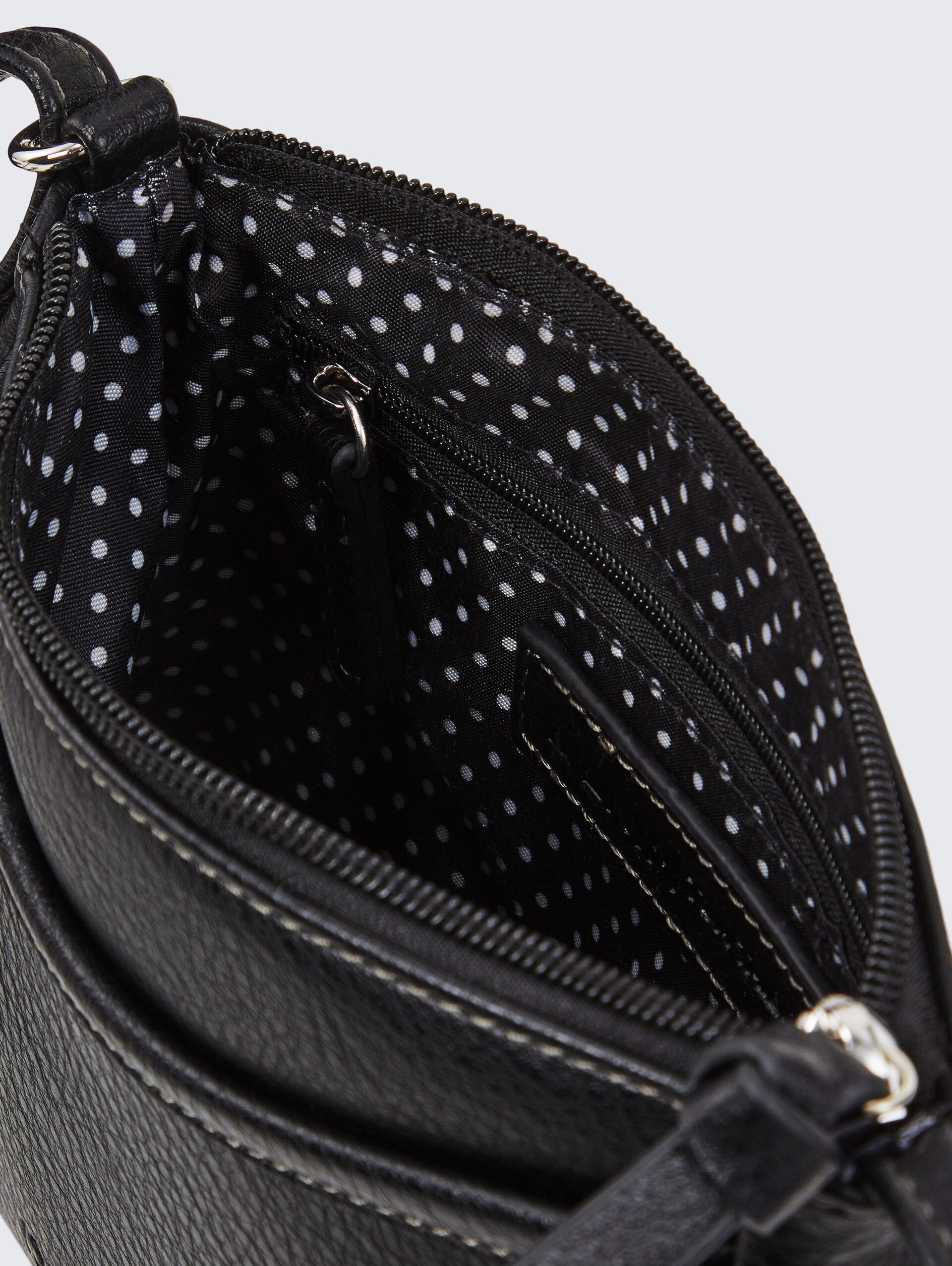 TTCILIA S Umhängetasche aus Lederimitat - schwarz / black - seitliche Produkt-Ansicht