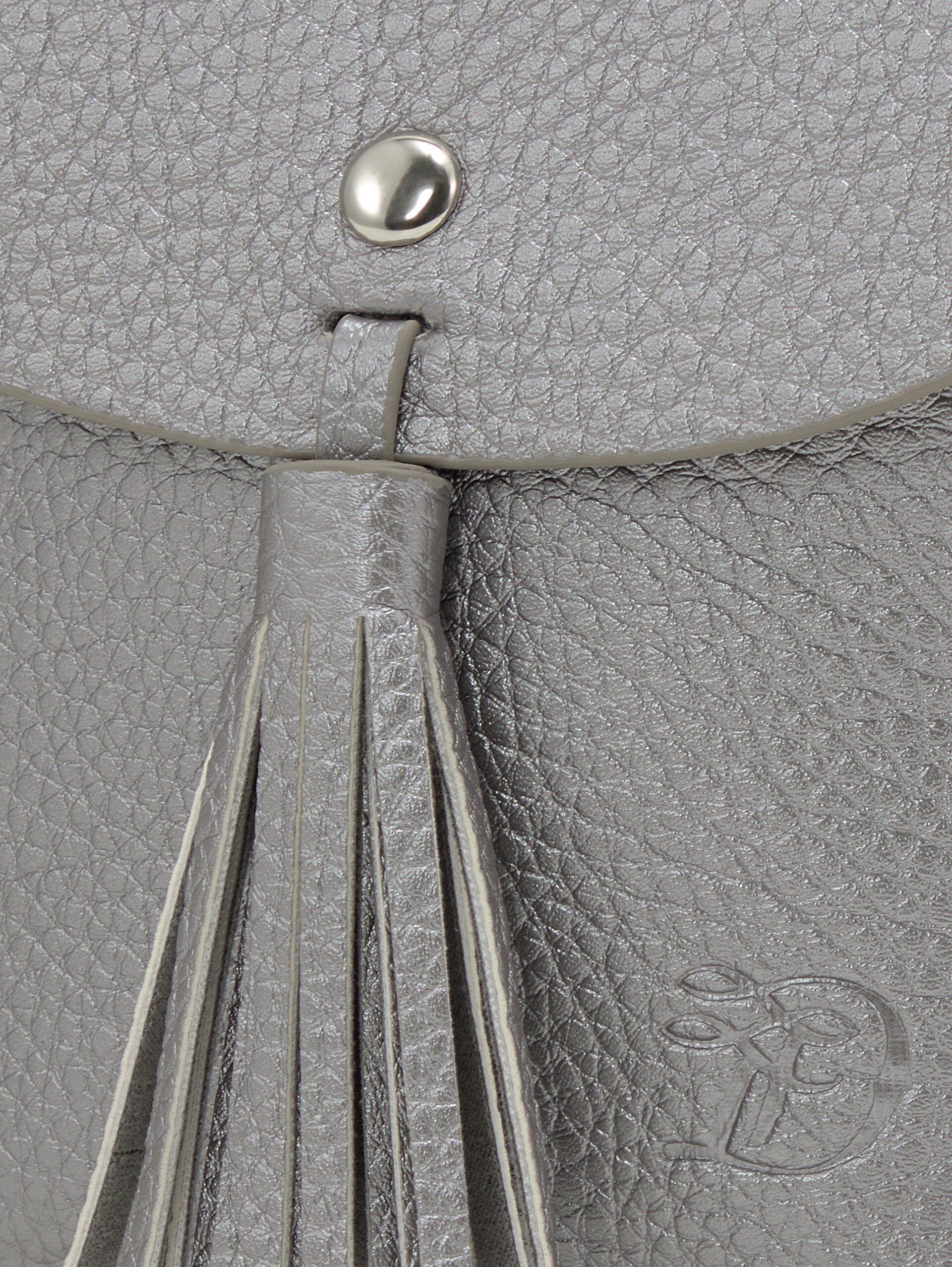 TTIDA S Umhängetasche mit Magnetverschluss - silber / silver - seitliche Produkt-Ansicht 