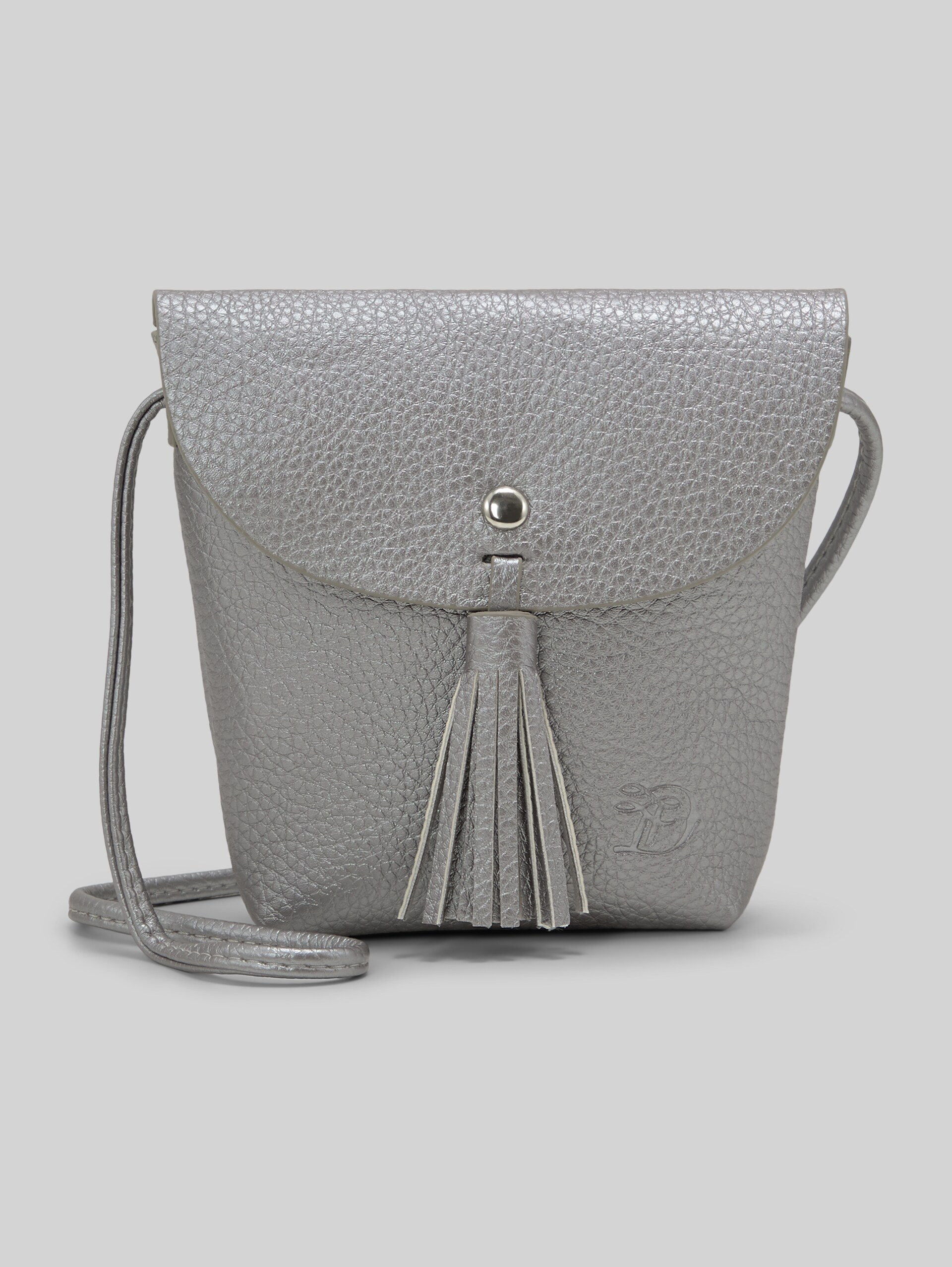 TTIDA S Umhängetasche mit Magnetverschluss - silber / silver - Vorder-Produkt-Ansicht