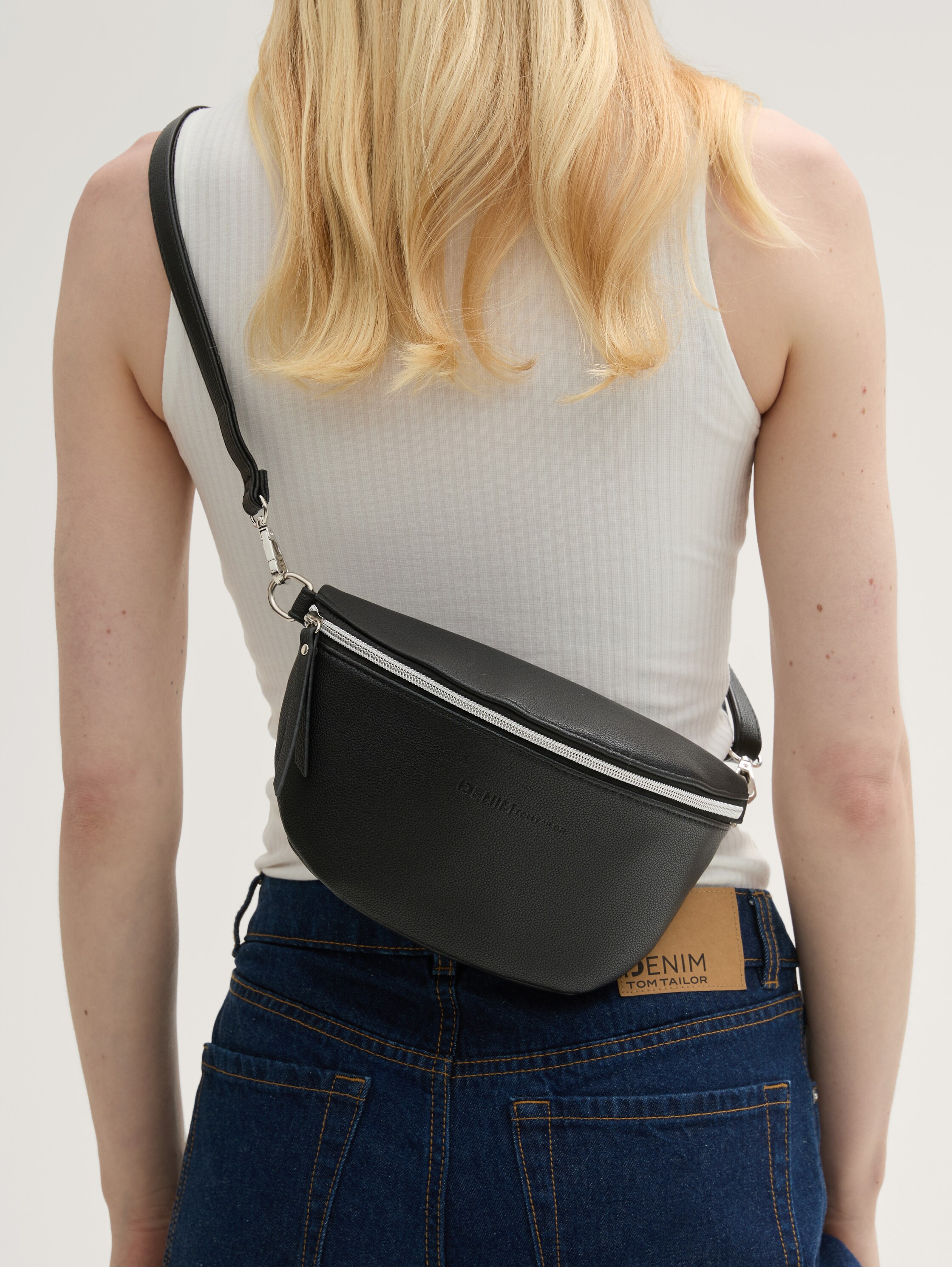TTROSIE faux leather belt bag - schwarz_black - 