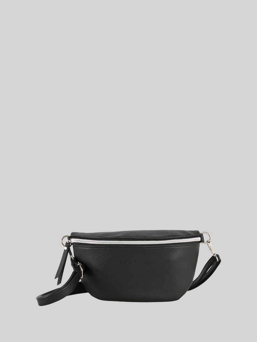 TTROSIE faux leather belt bag by Denim Female, schwarz / black
