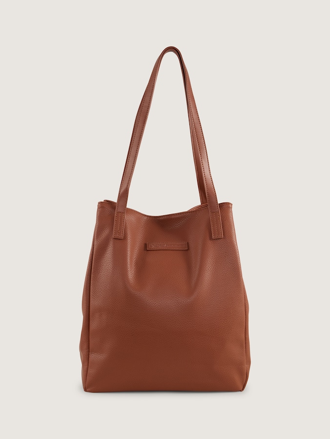 TTARONA L Shopper aus Lederimitat von Denim Female, cognac / brandy
