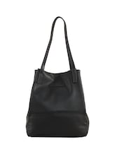 Ausgewählt, TTARONA L Shopper aus Lederimitat von Tom Tailor, schwarz