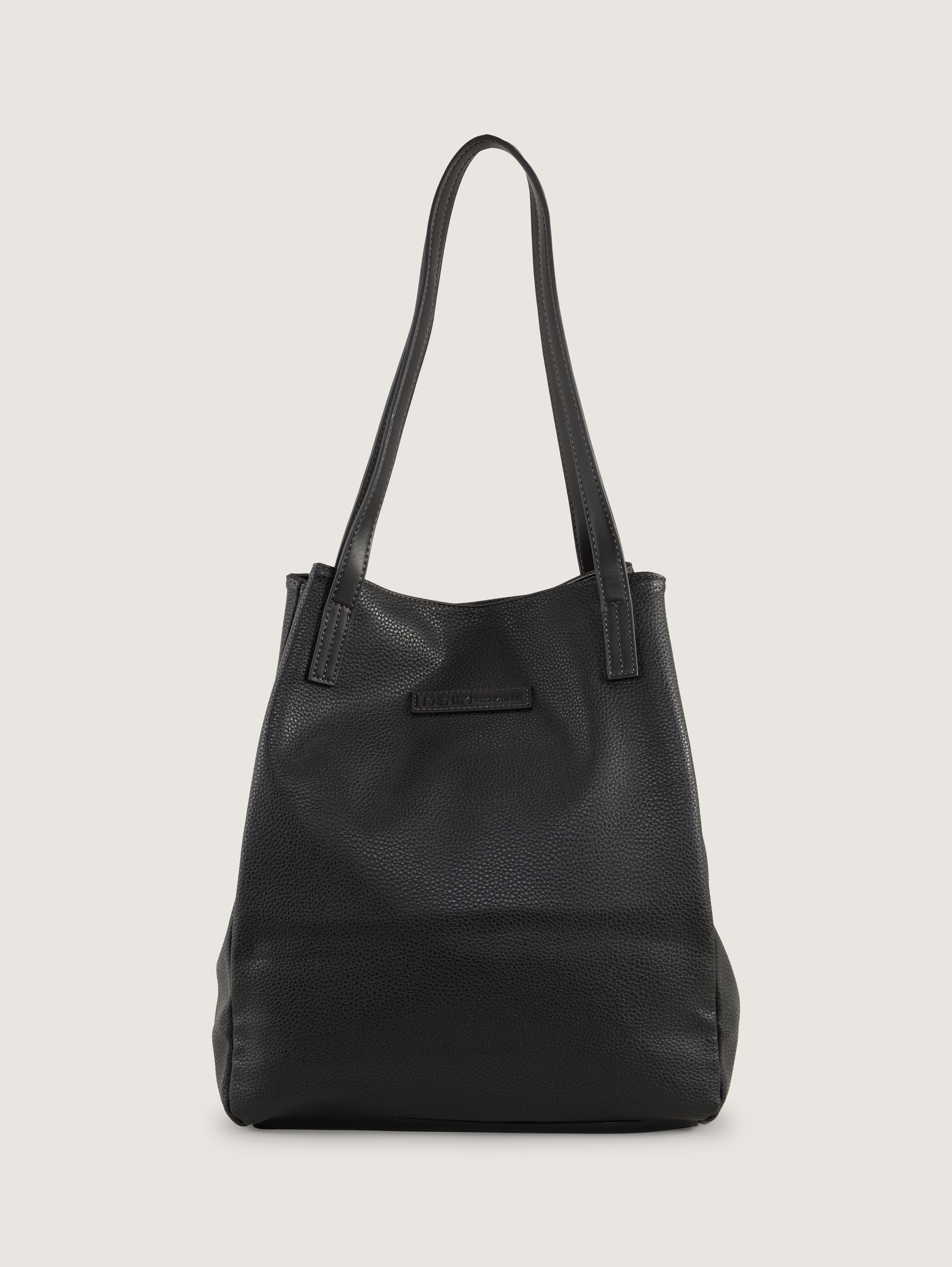 TTARONA L Shopper aus Lederimitat von Denim Female, schwarz / black