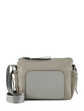 Geselecteerd, Kleine schoudertas met ritsopening Alma door Tom Tailor, grauw