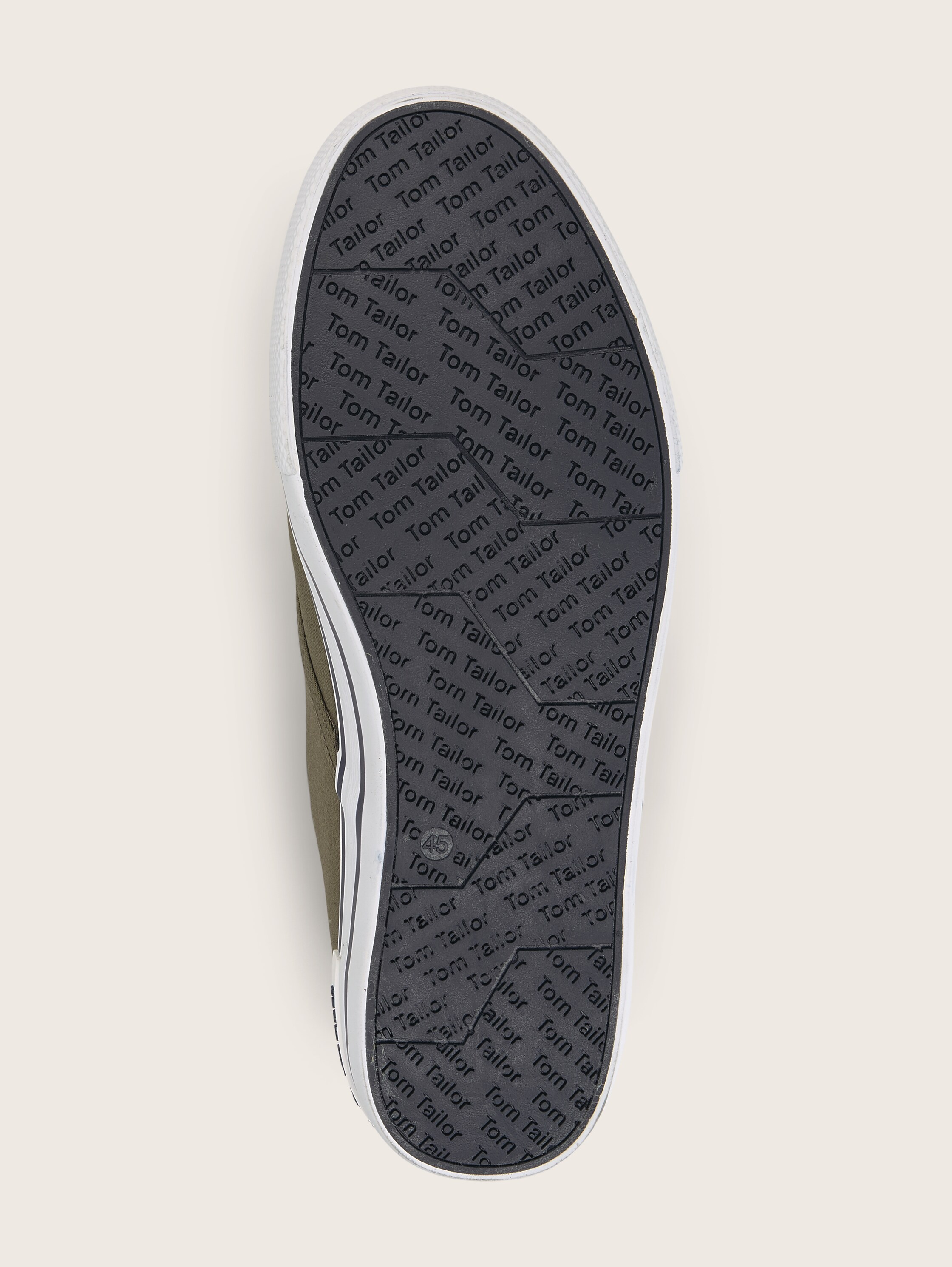 Sneaker mit Logo-Print - khaki