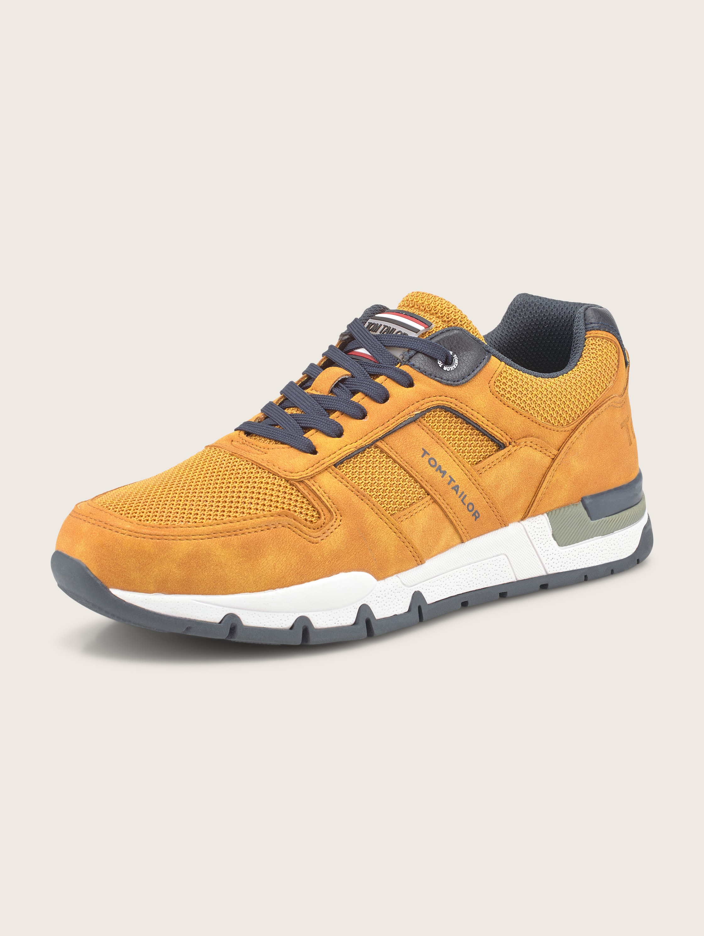 mehrfarbige Sneaker mit Logo-Details - yellow