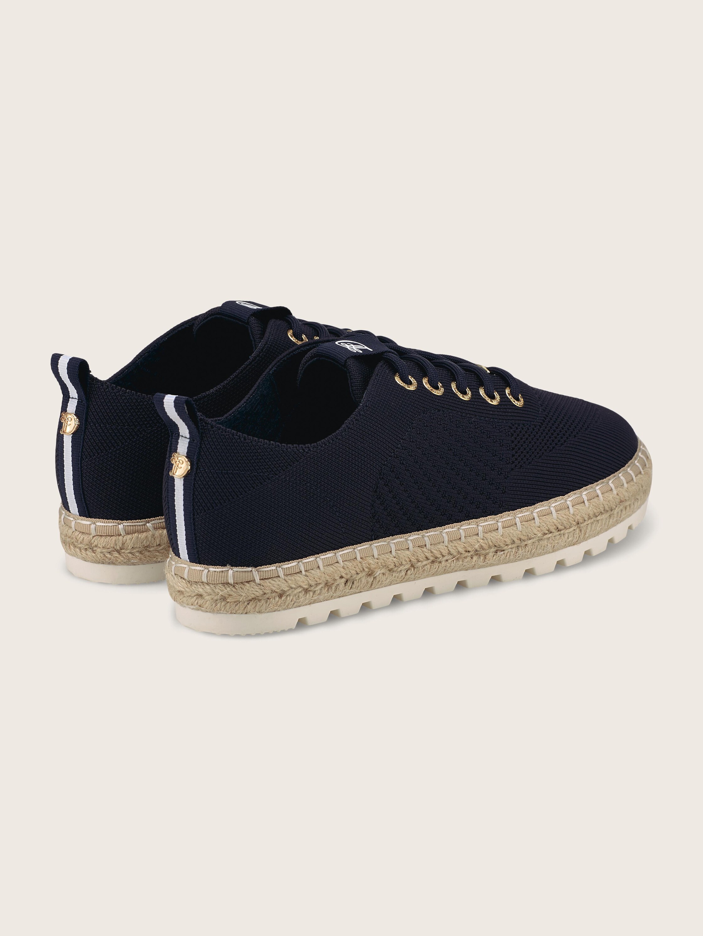 Sneaker mit geflochtener Bastsohle - 3