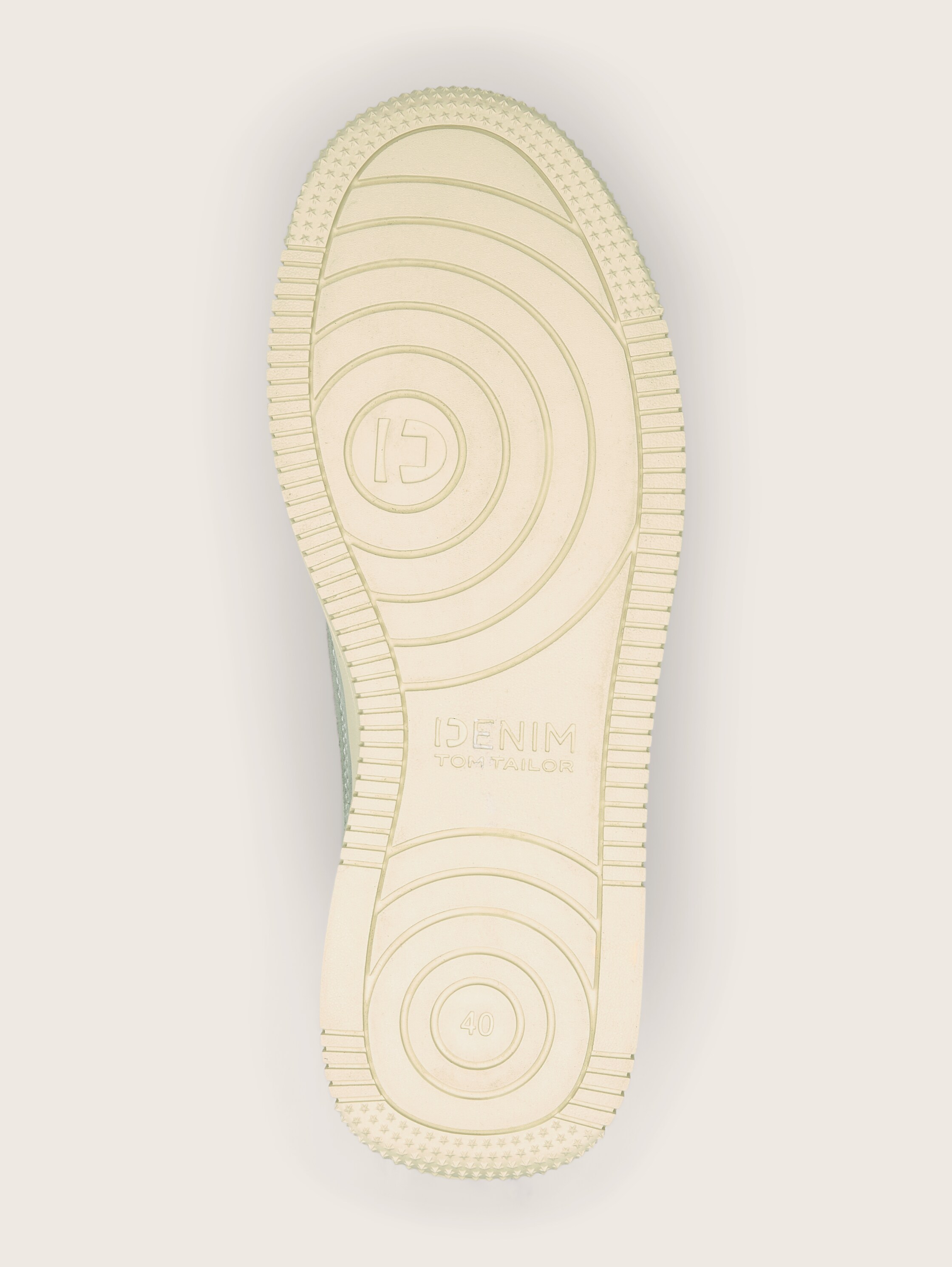 Plain platform sneakers - menta - Product view sole 