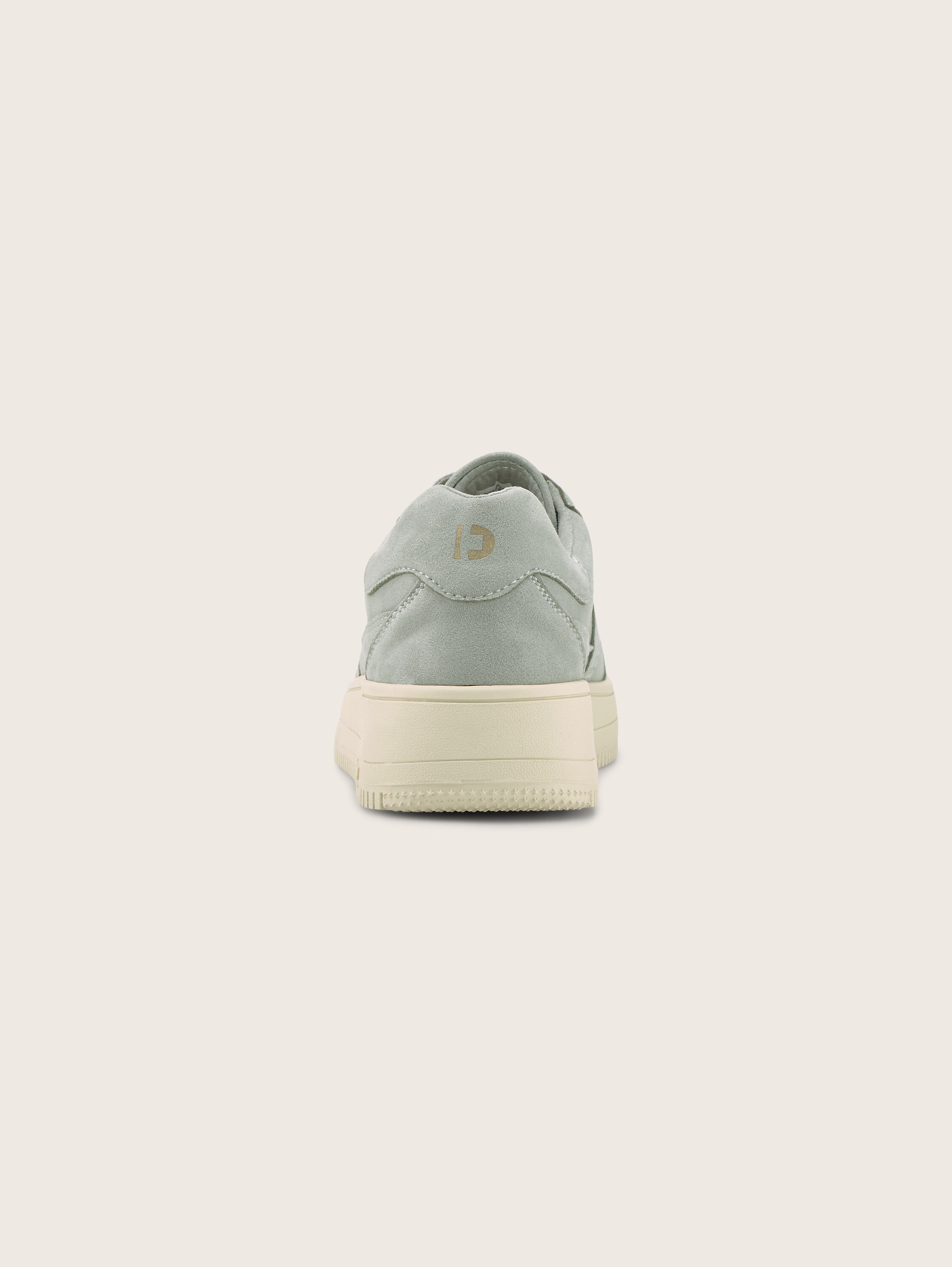 Plain platform sneakers - menta - Product rear view