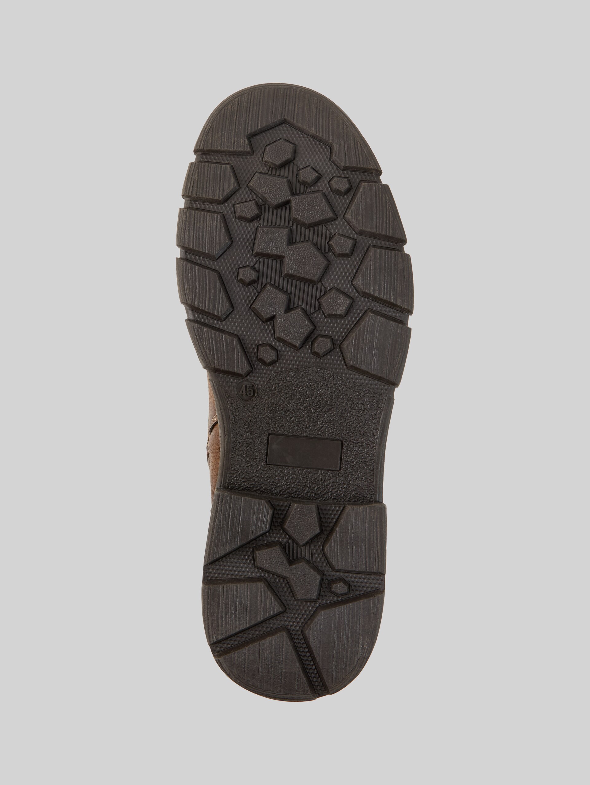Waterdichte laarzen met gespdetails - brown - Productaanzicht zool 