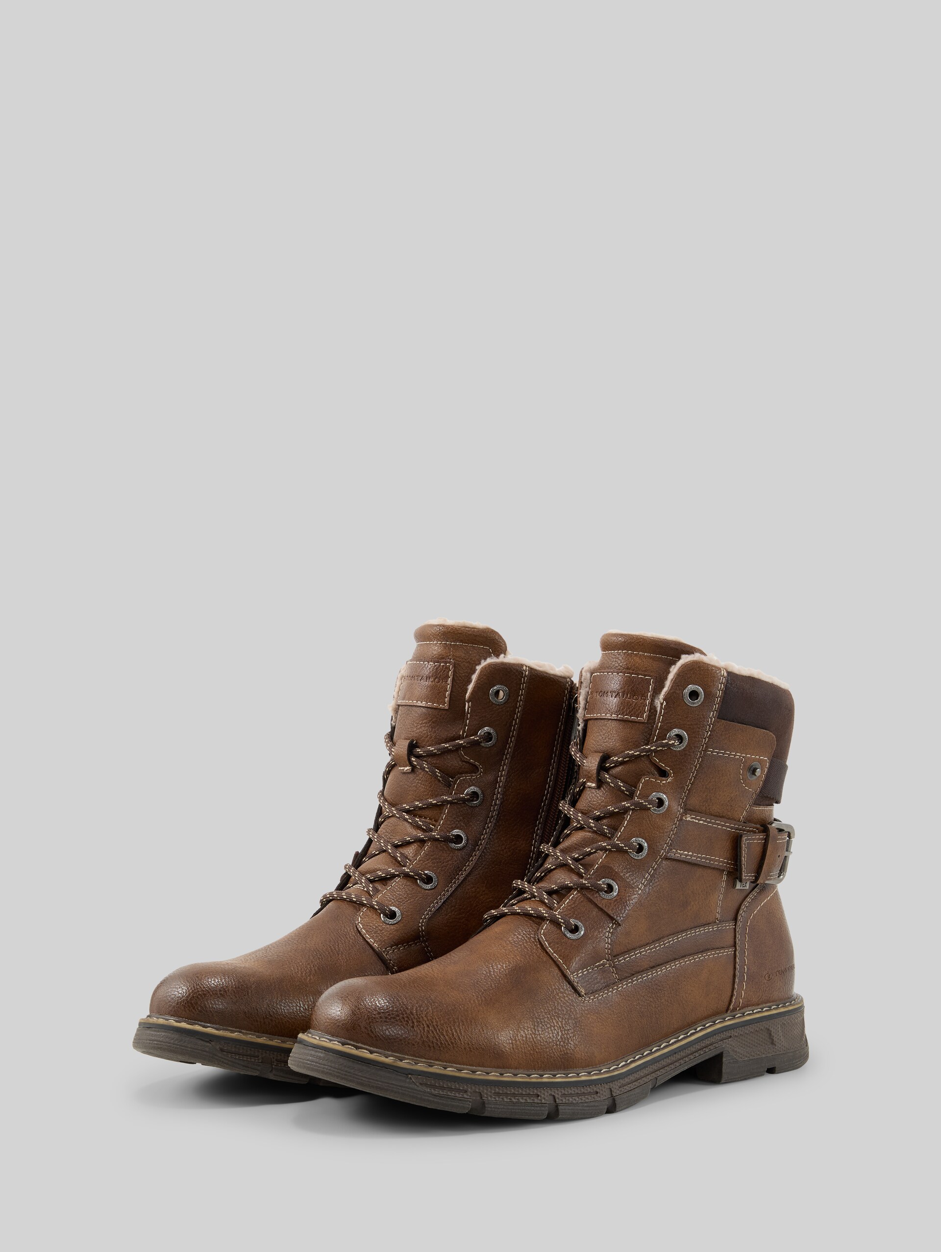 Waterdichte laarzen met gespdetails - brown - zijaanzicht product